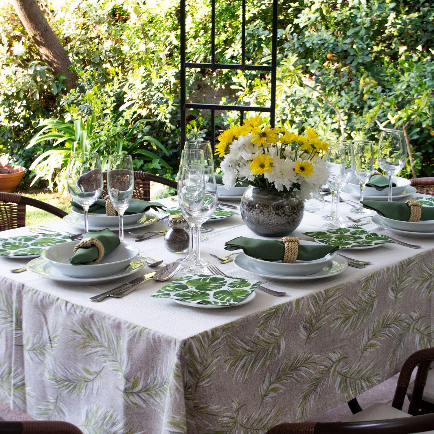 Set Mantel con 6 servilletas y 6 servilleteros-1