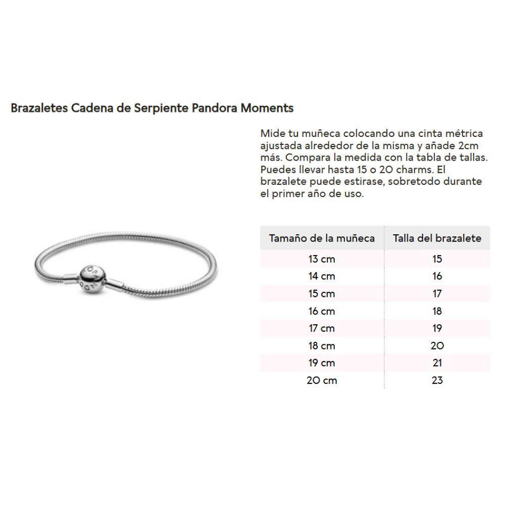 Brazalete Pandora Moments Cadena de Serpiente con Broche de Corazón-2