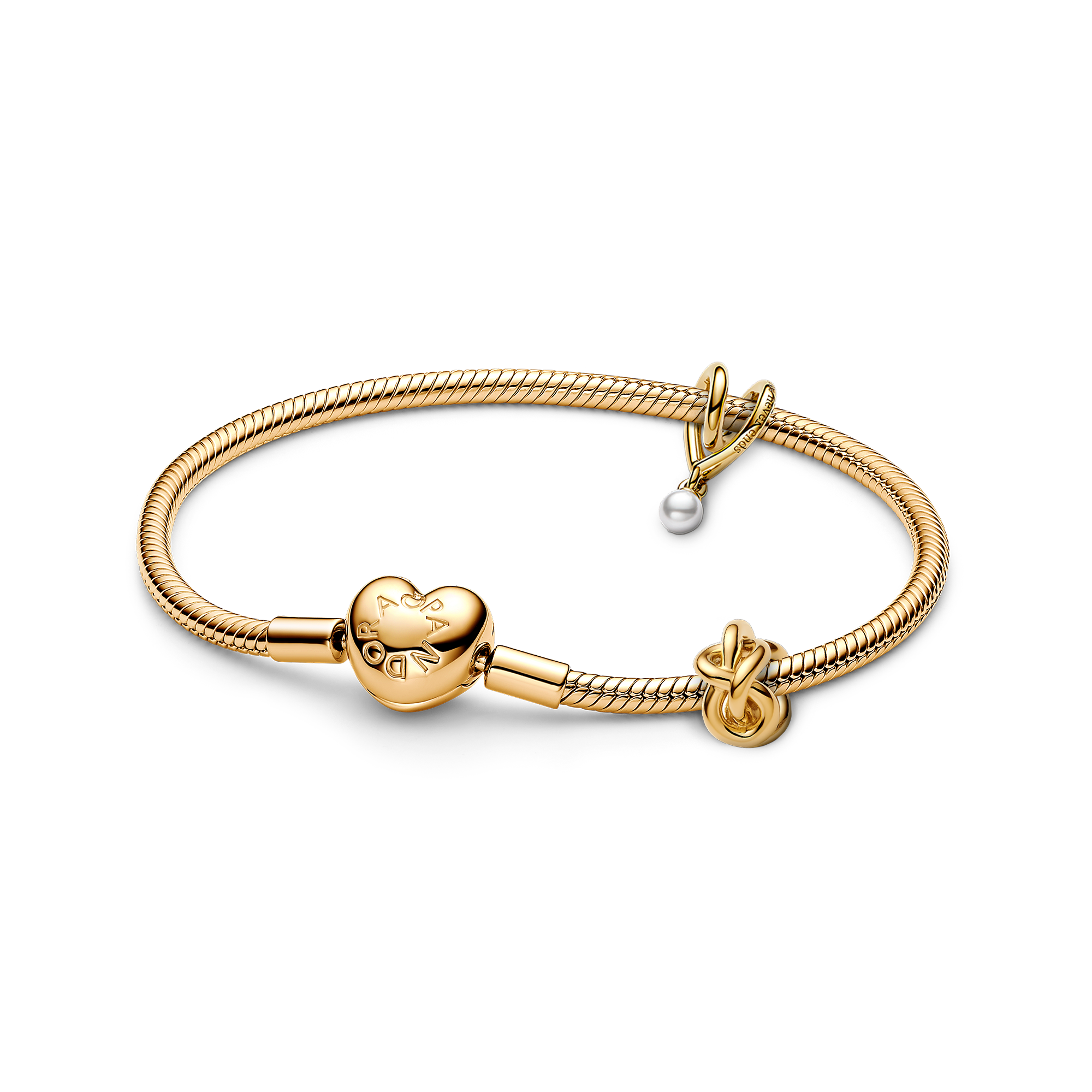 Gift Set Pulsera con Charms de Corazon Shine y Nudo Infinito-0