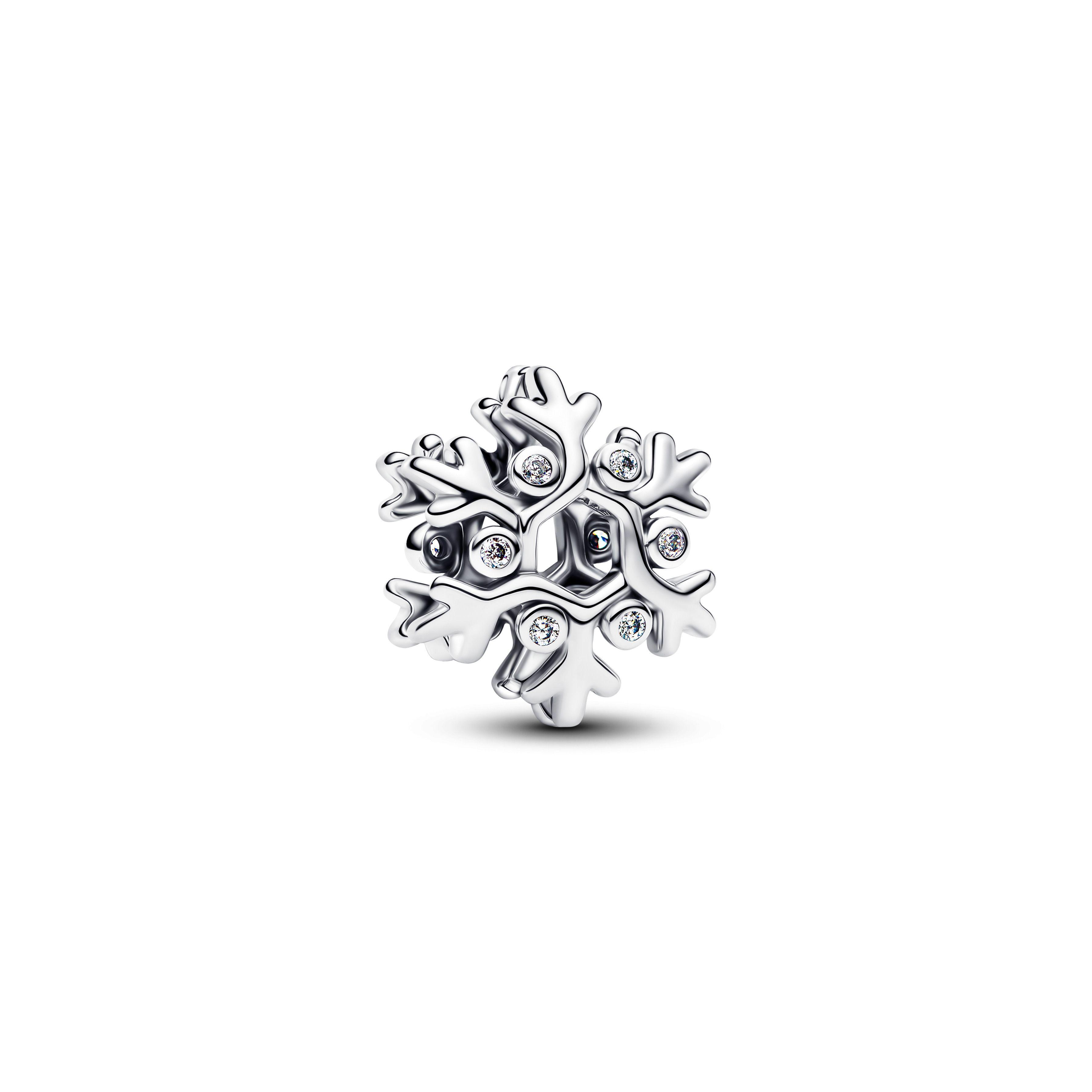 Charm en Plata Copo de Nieve-0