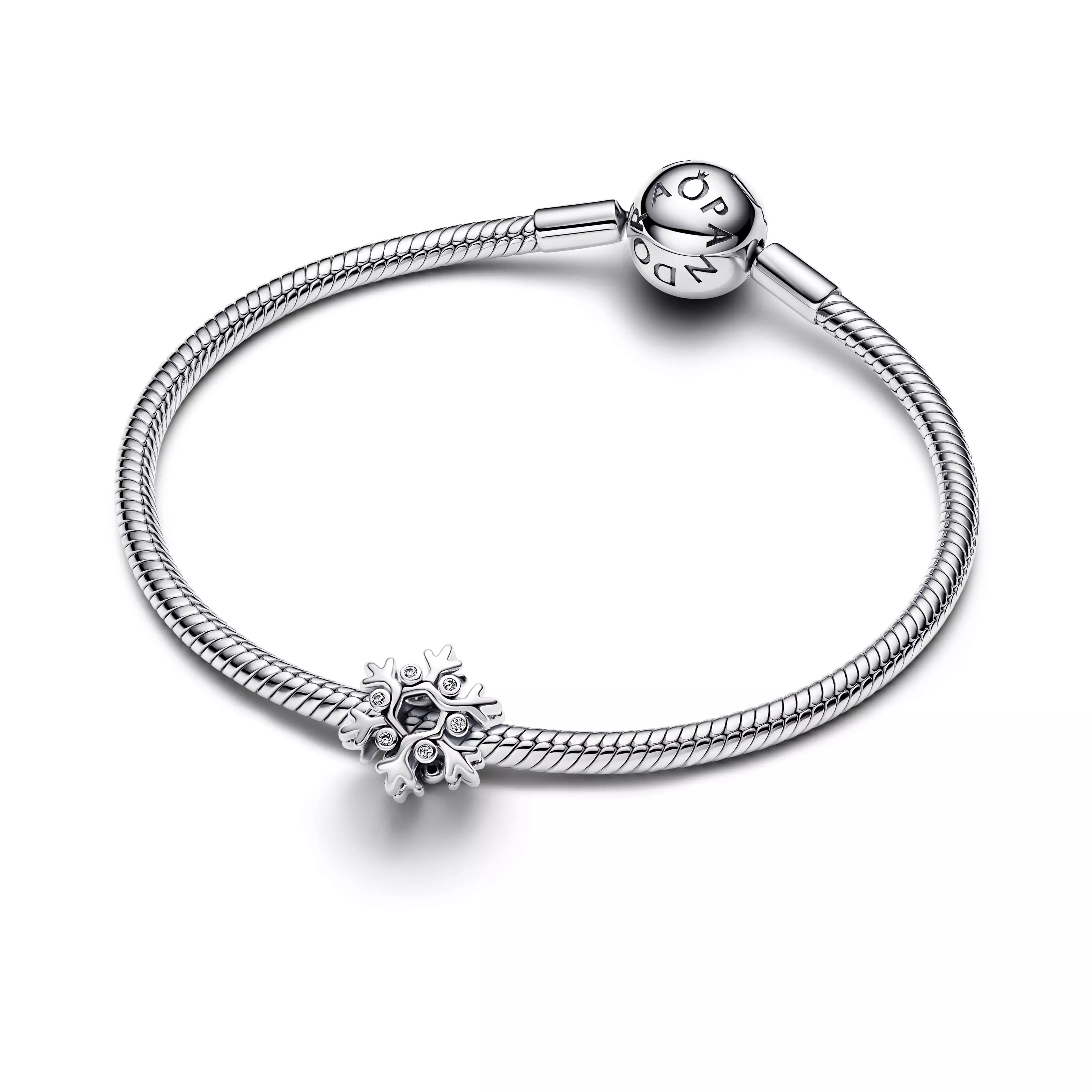 Charm en Plata Copo de Nieve-1