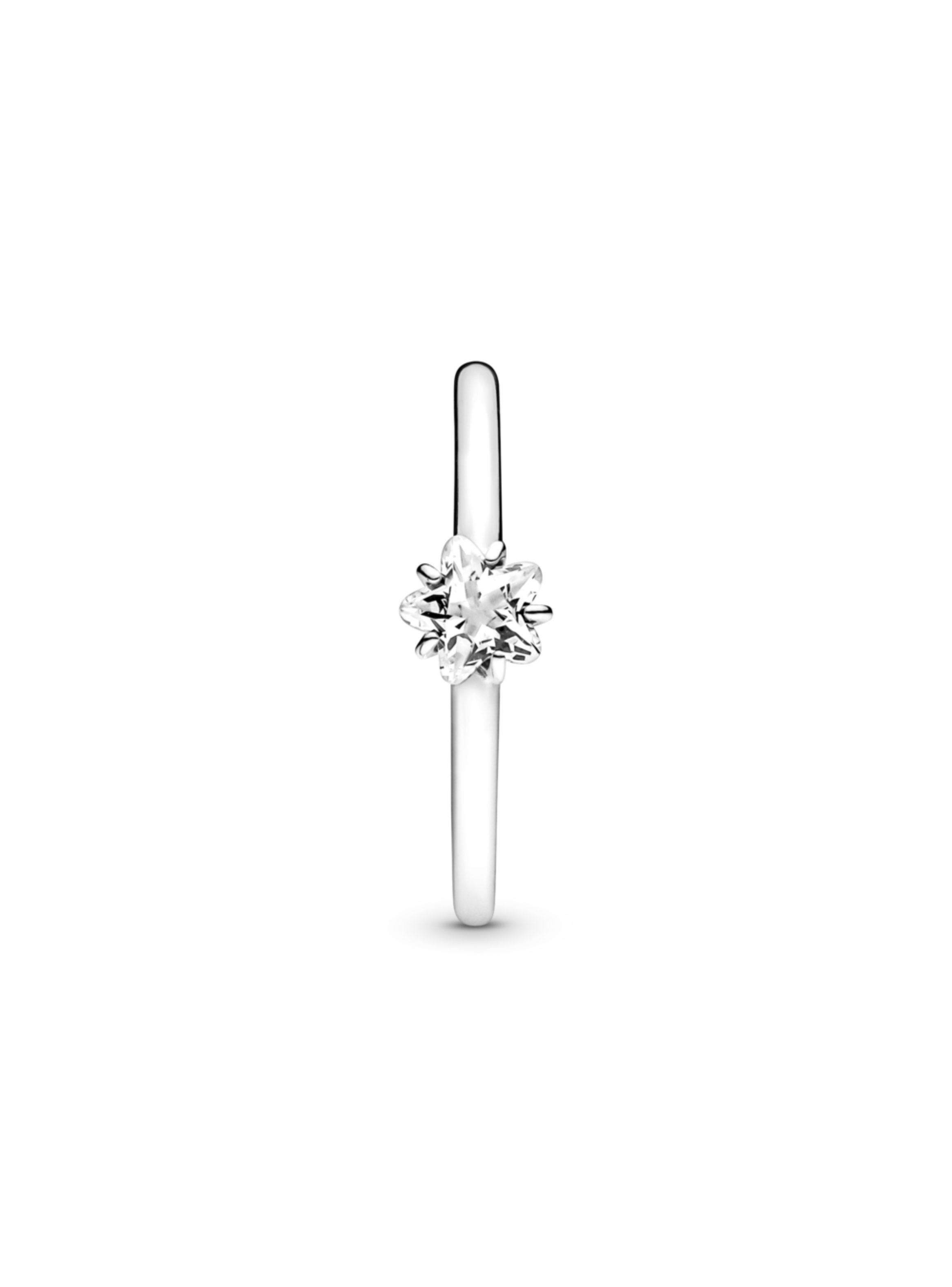 Anillo en Plata Solitario de Estrella Brillante Celestial-0