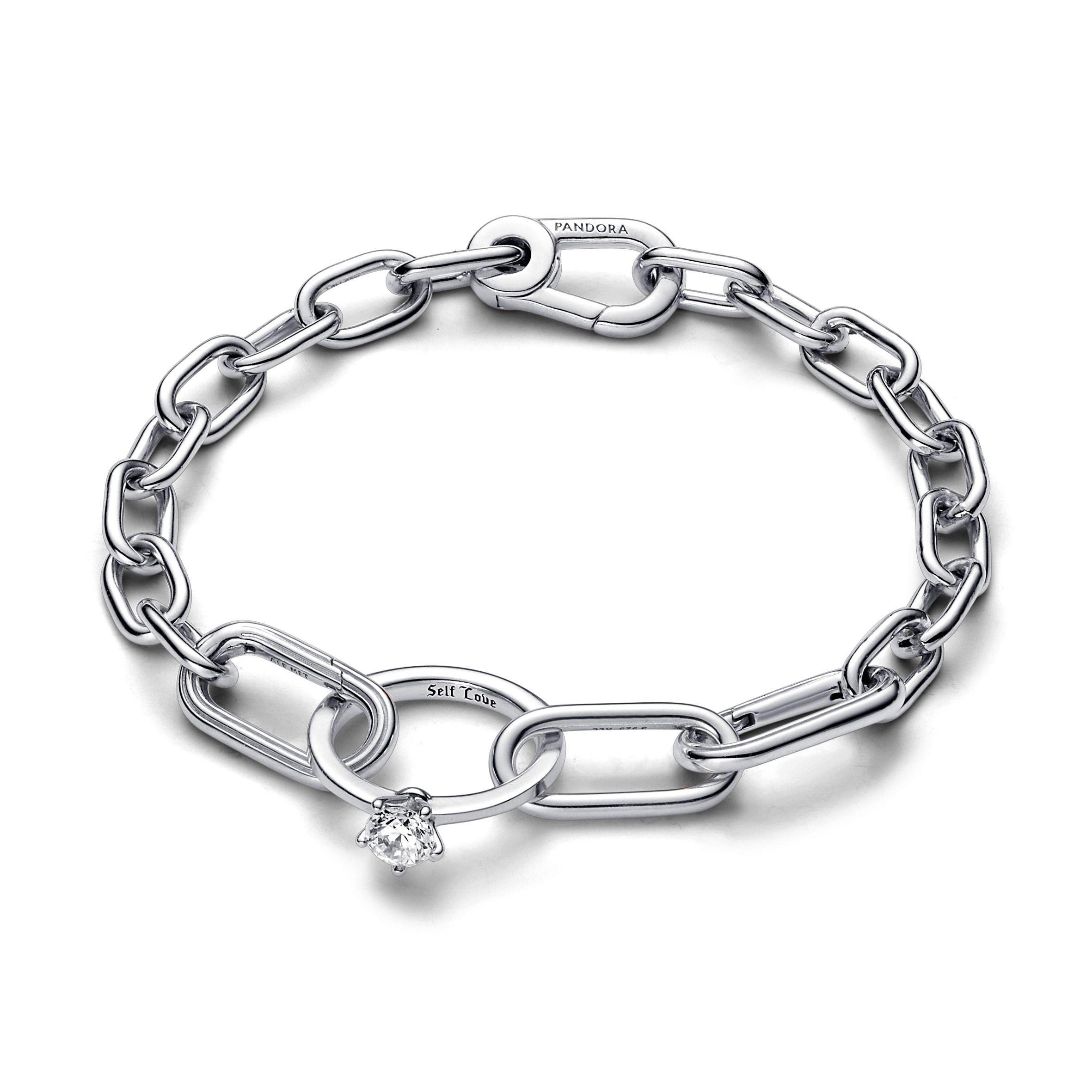Doble Link en Plata Pandora ME Casate Conmigo Enlace-2