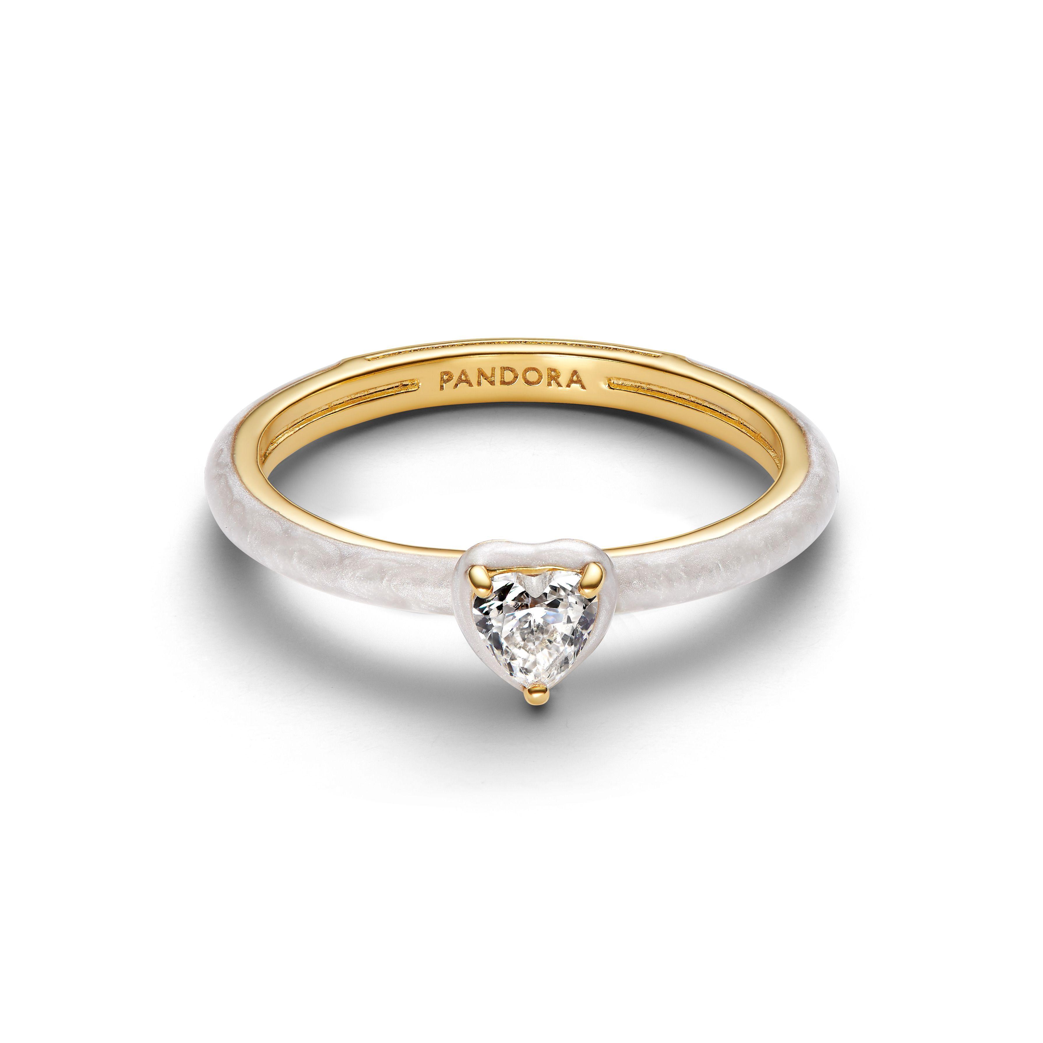 Anillo Corazón Chakra Blanco-0