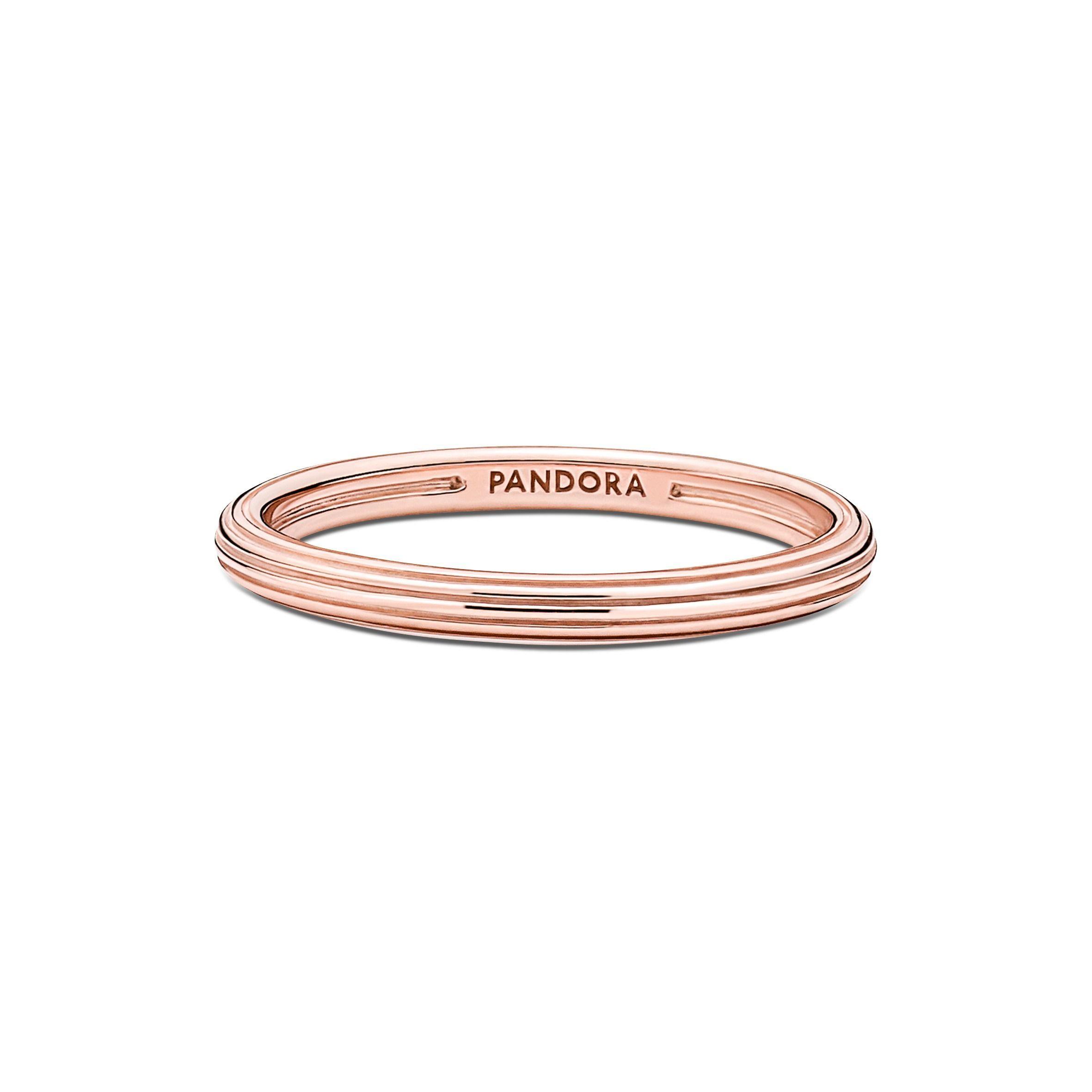 Anillo Recubrimiento en Oro Rosa 14K Pandora Me-0