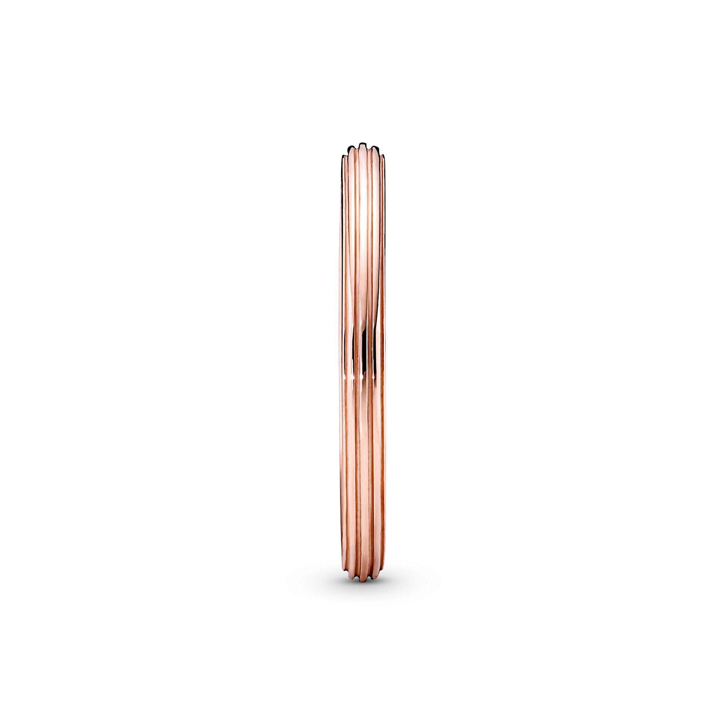 Anillo Recubrimiento en Oro Rosa 14K Pandora Me-1