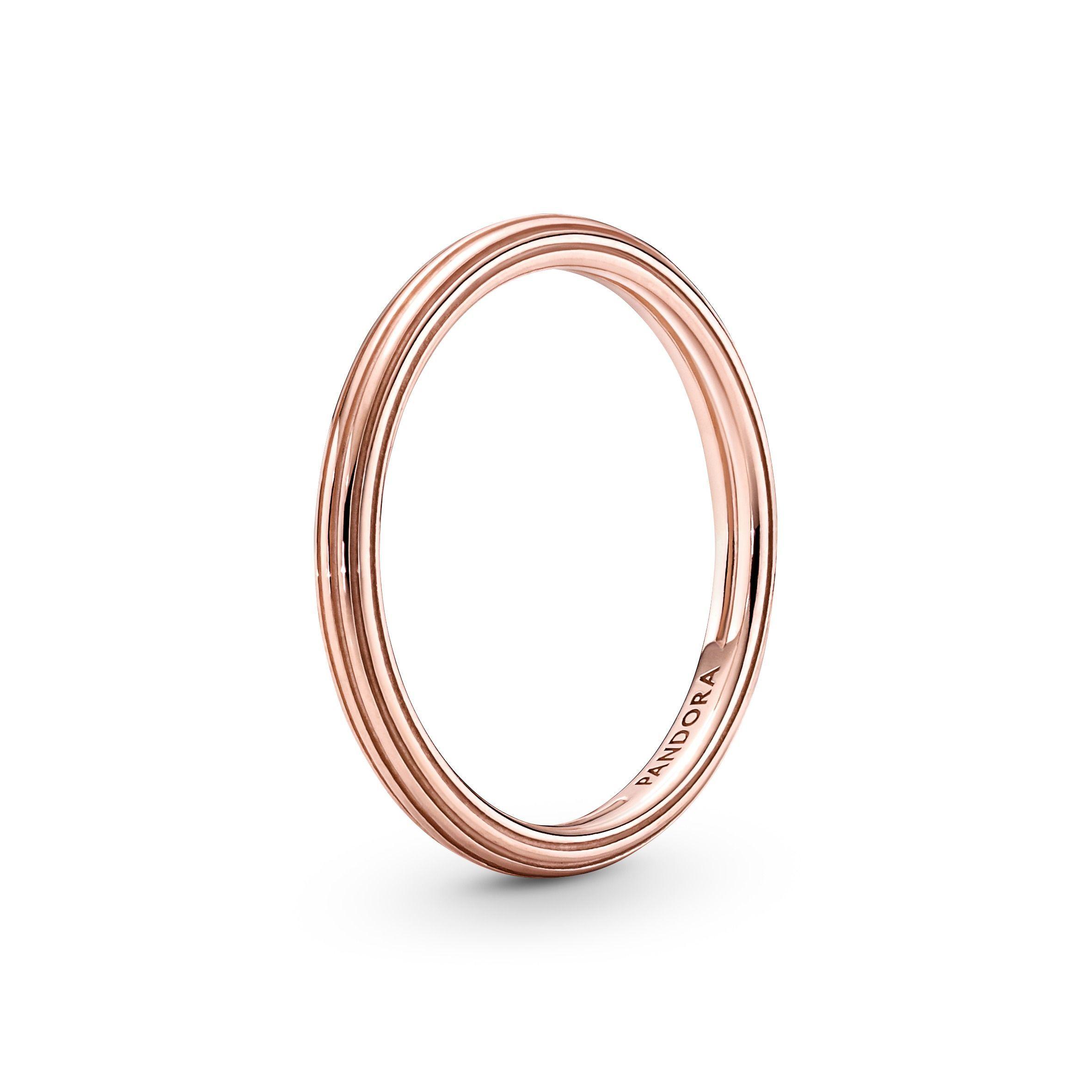 Anillo Recubrimiento en Oro Rosa 14K Pandora Me-2