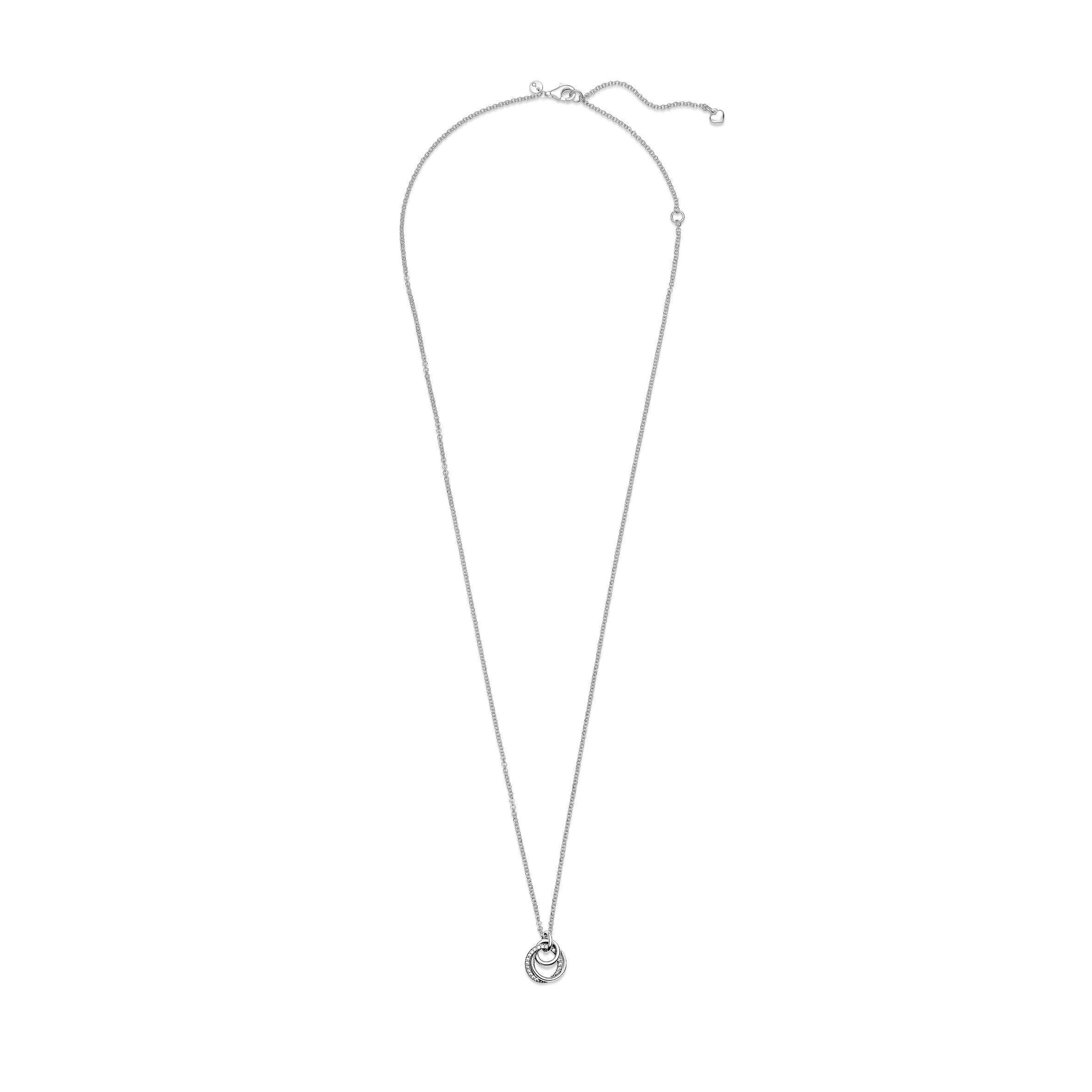 Collar Pendiente Círculos Entrelazados Familia Por Siempre-2