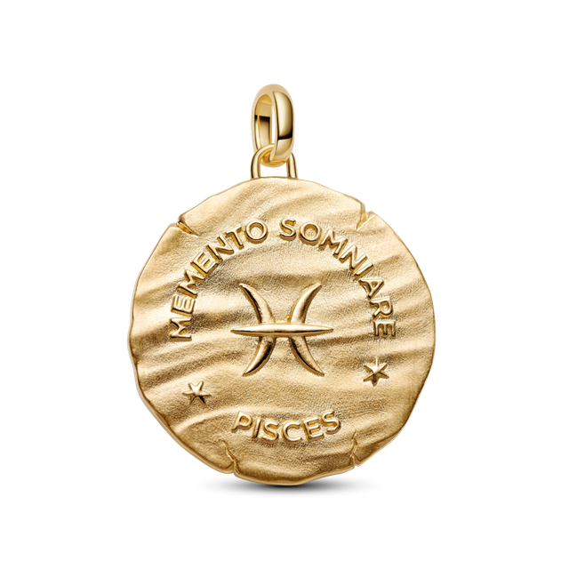 Charm Medallón Grande Signo Zodical Piscis-1