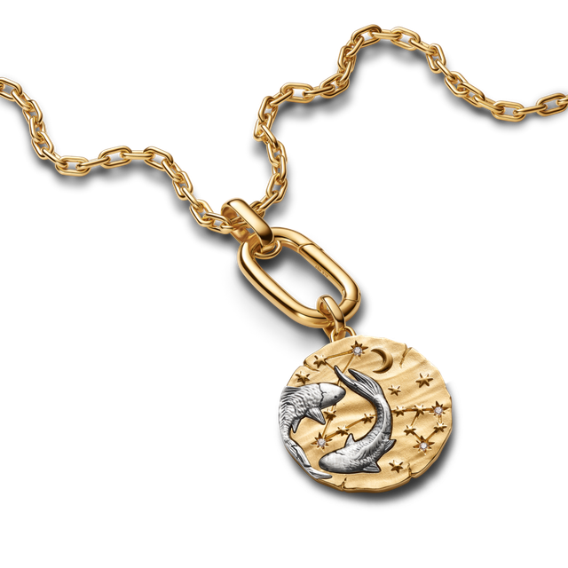 Charm Medallón Grande Signo Zodical Piscis-2