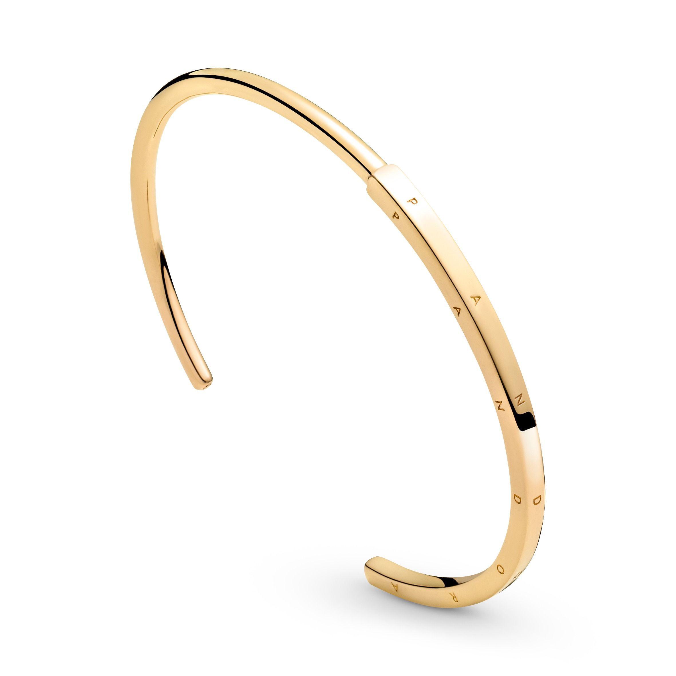 Brazalete Rígido Pandora Signature I-D Abierta-1