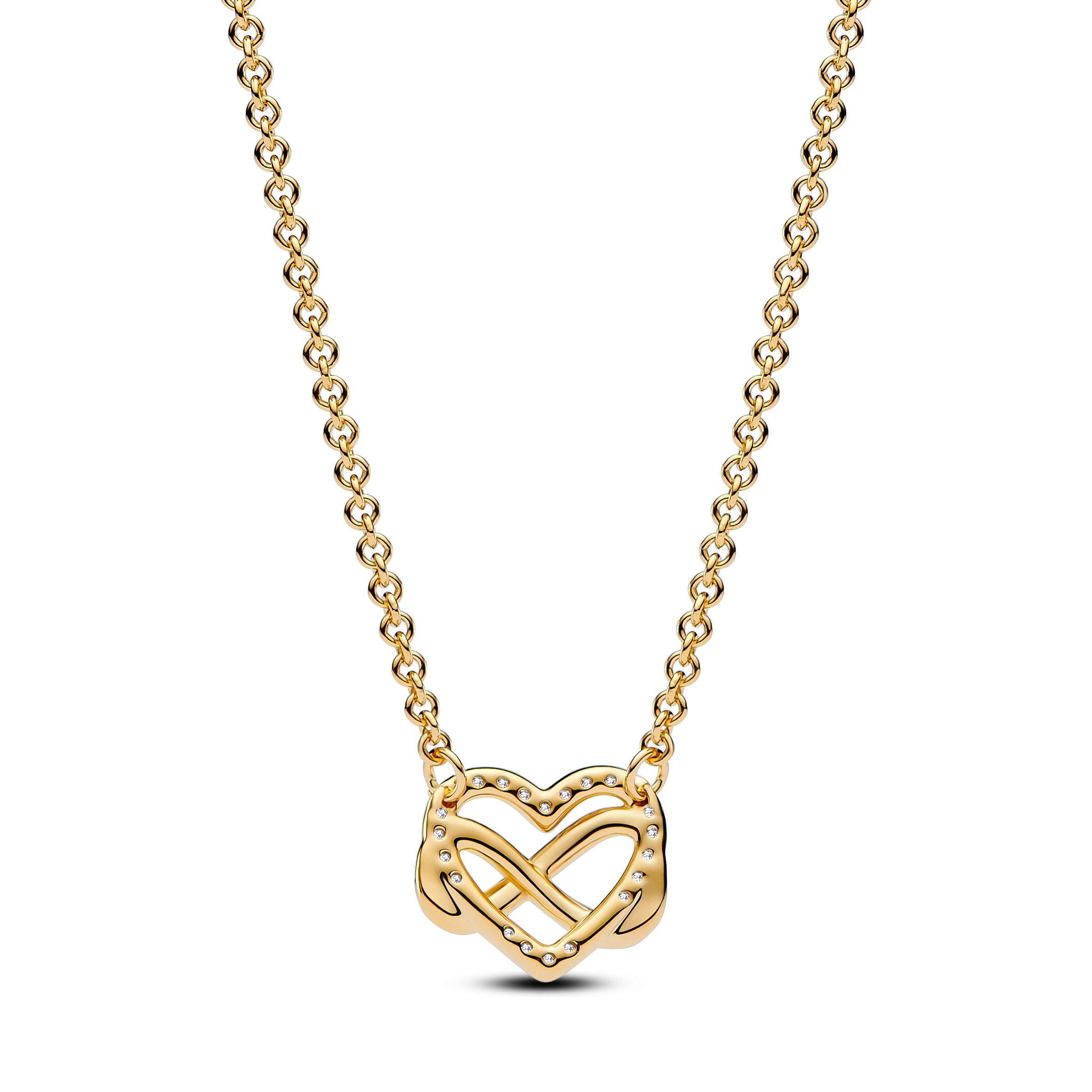 Collar Corazón Infinito Brillante-2
