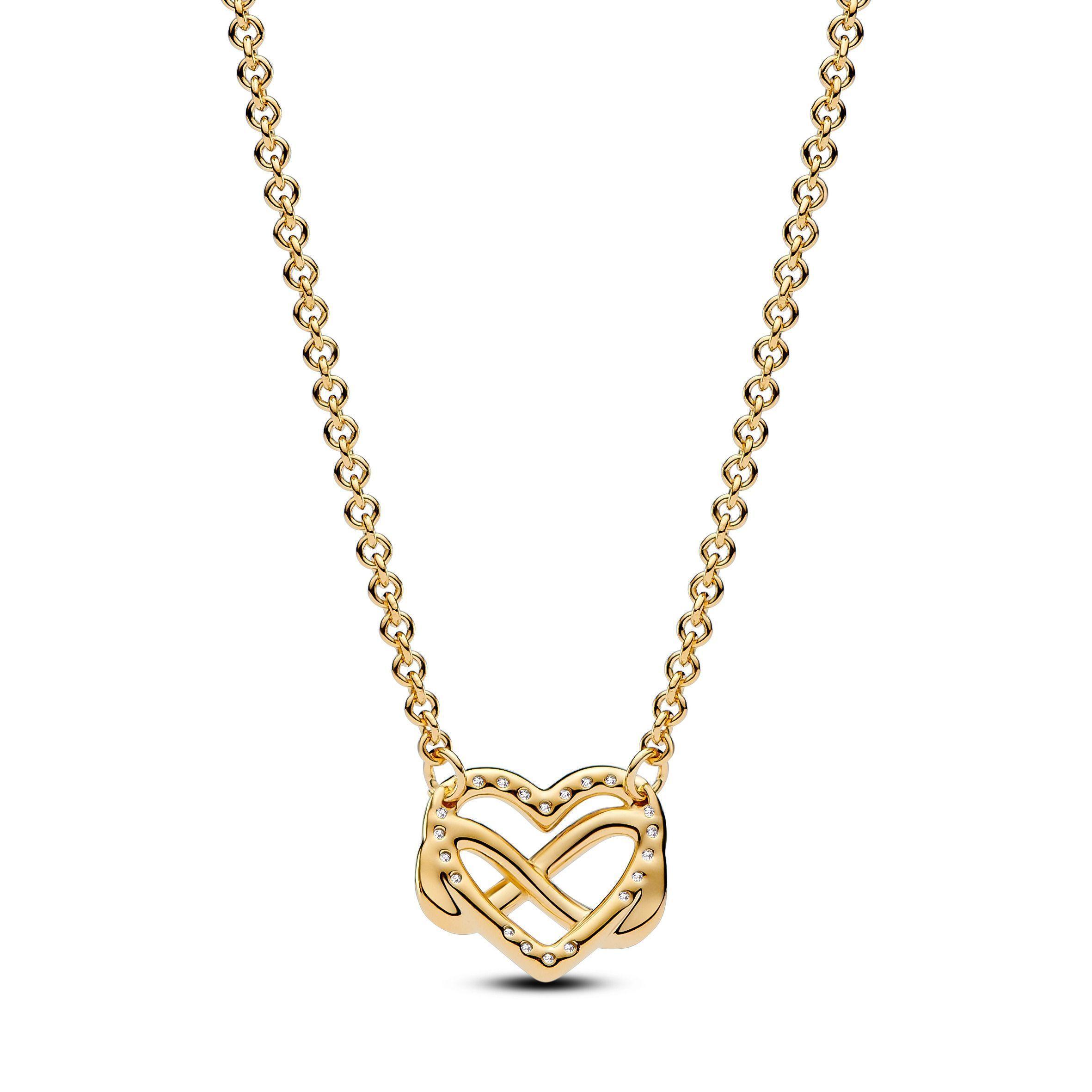 Collar Corazón Infinito Brillante-2