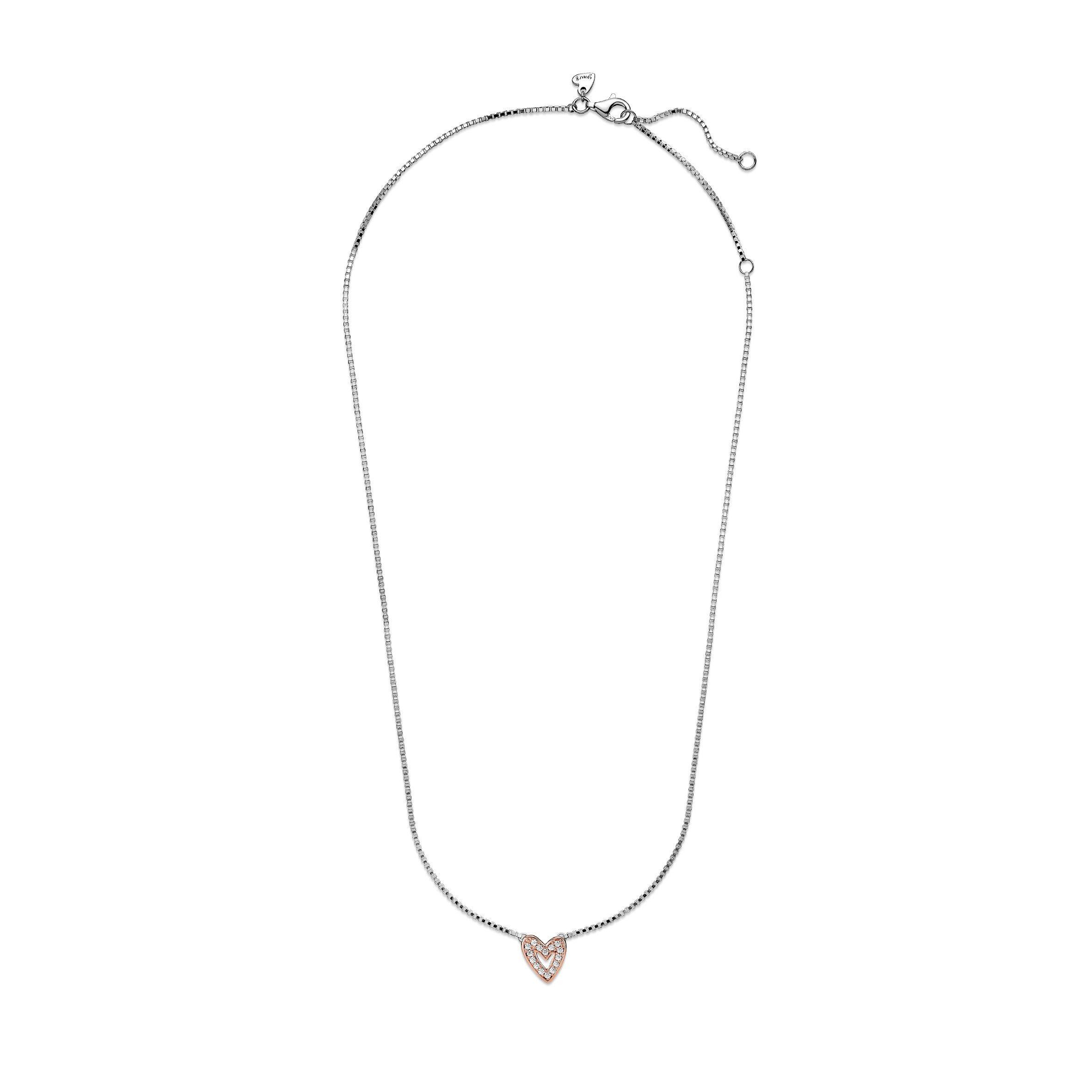 Collar Corazón de Diseño Libre Resplandeciente-2