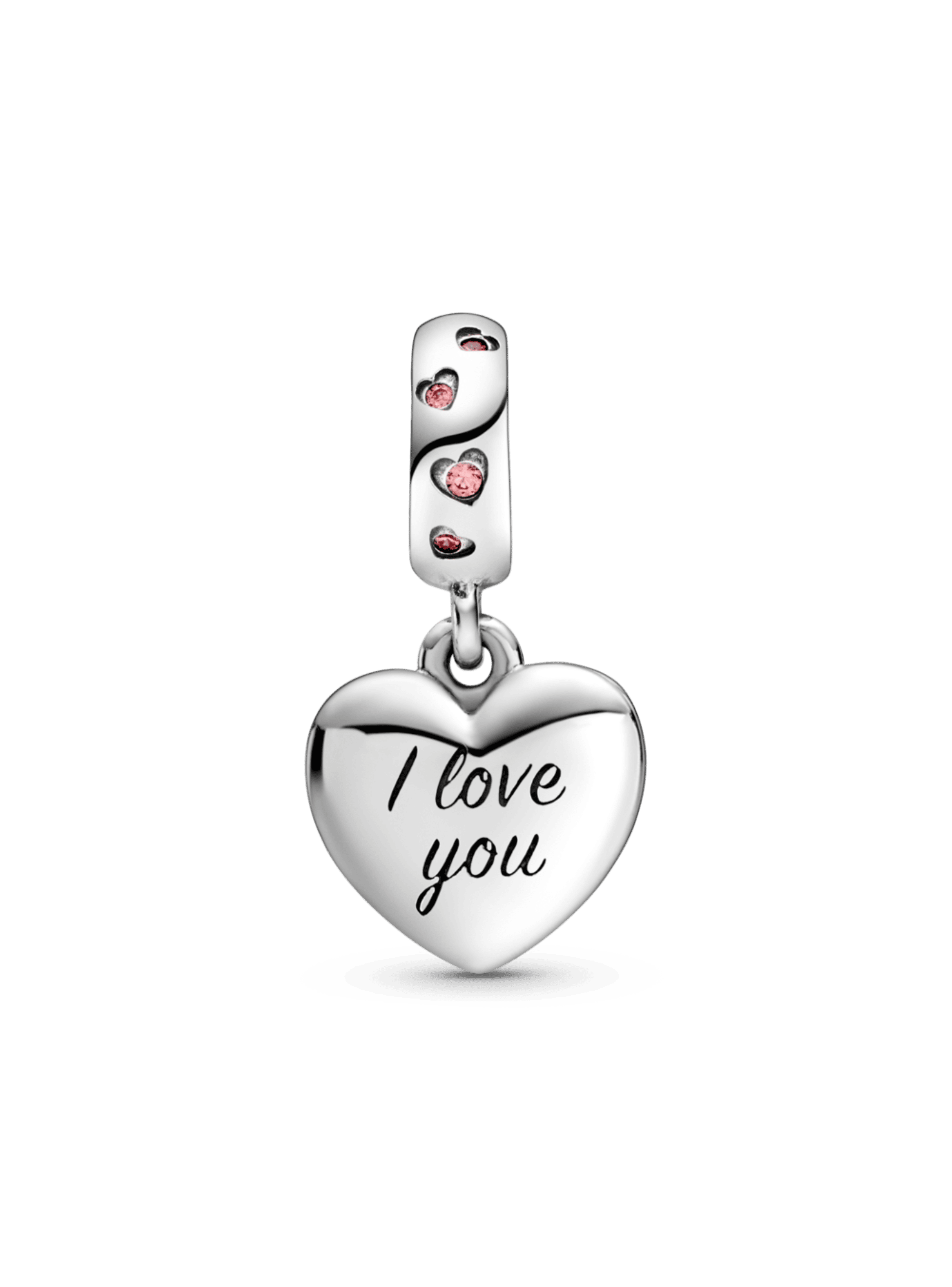 Gift Set Pulsera con Dije Corazon Mom y Clip Rosado-3