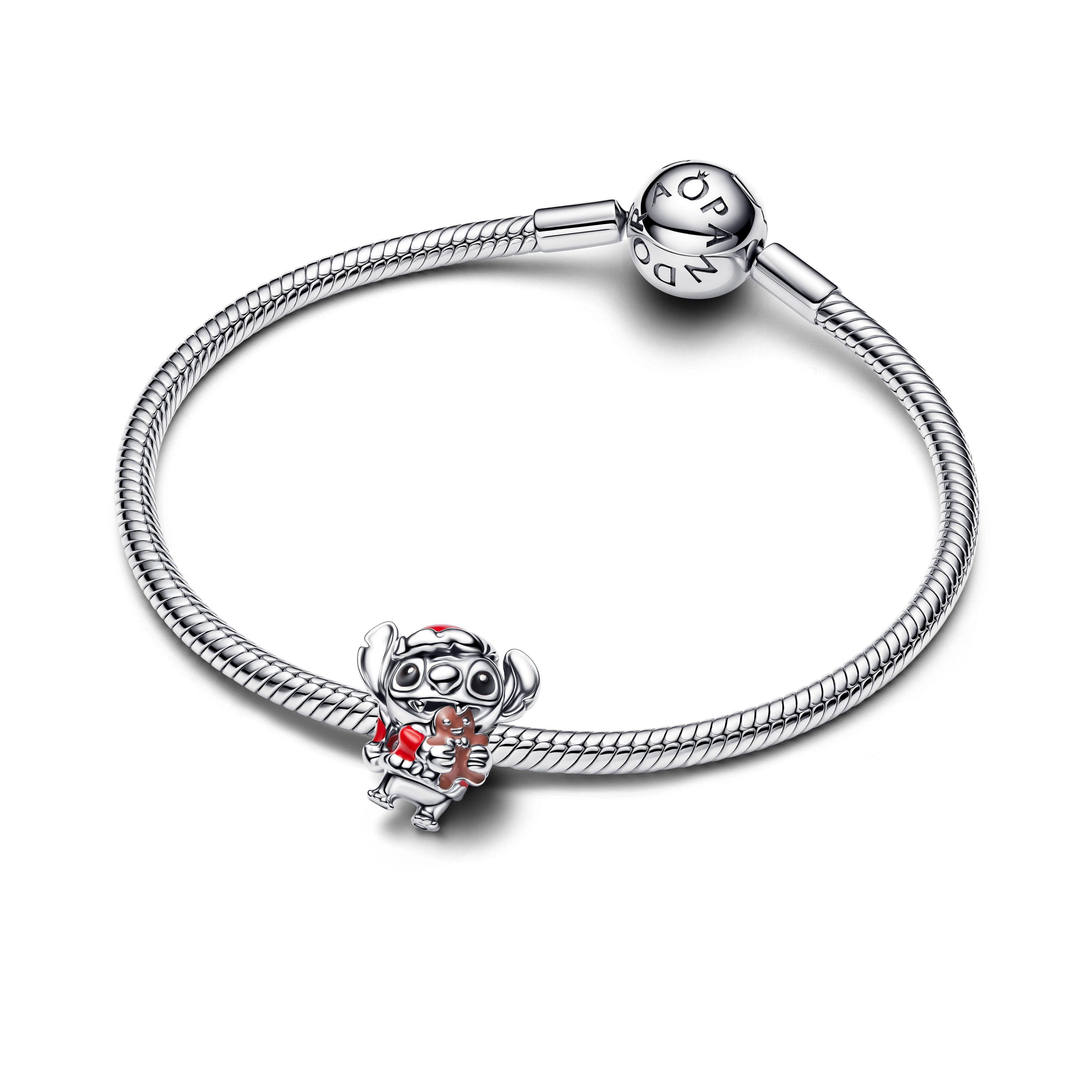 Charm en Plata Disney Navidad Stitch -2