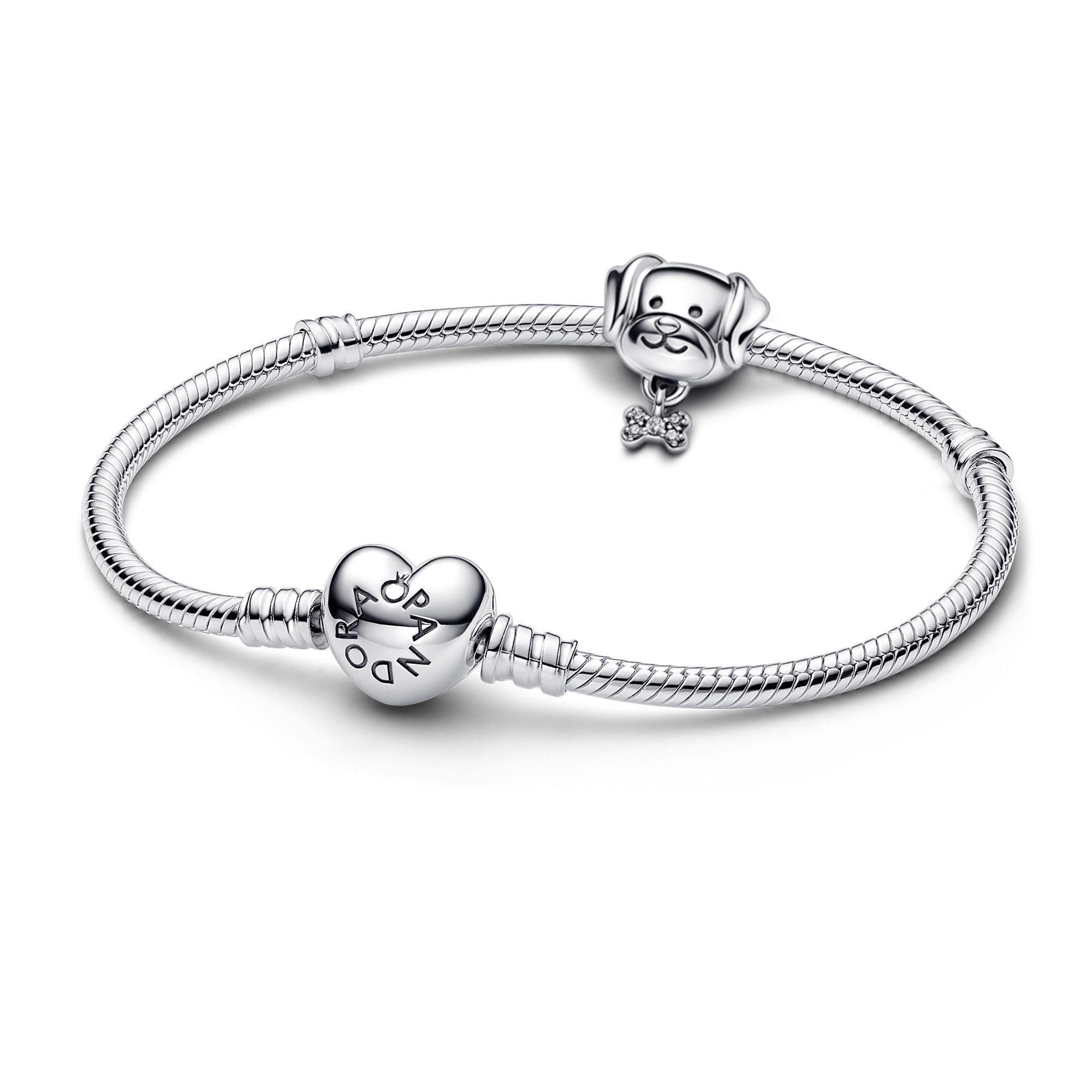 Gift Set Pulsera con Charm En Plata Mascota Perro-0
