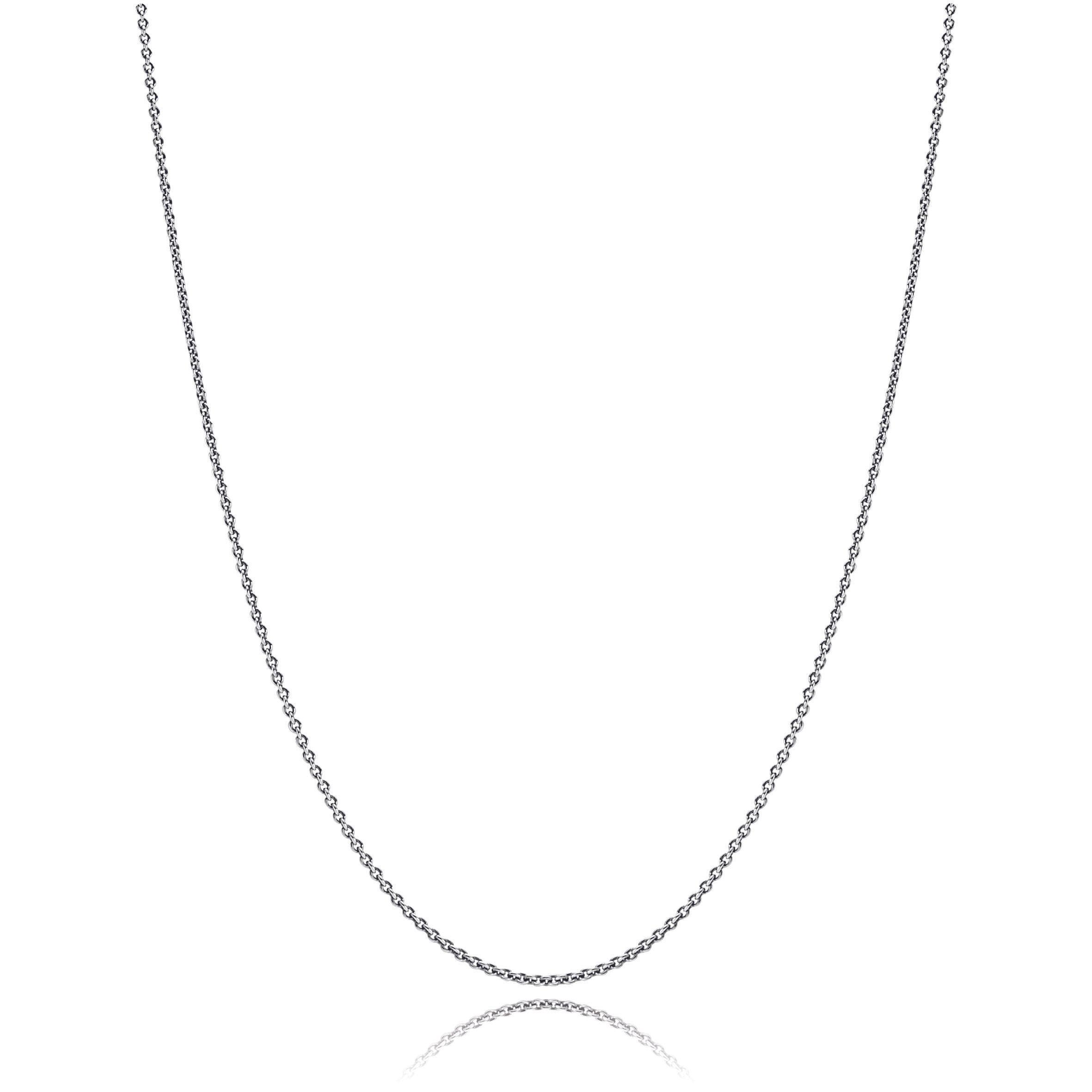 Collar Clásico en Plata Sin piedra 45 cm-0