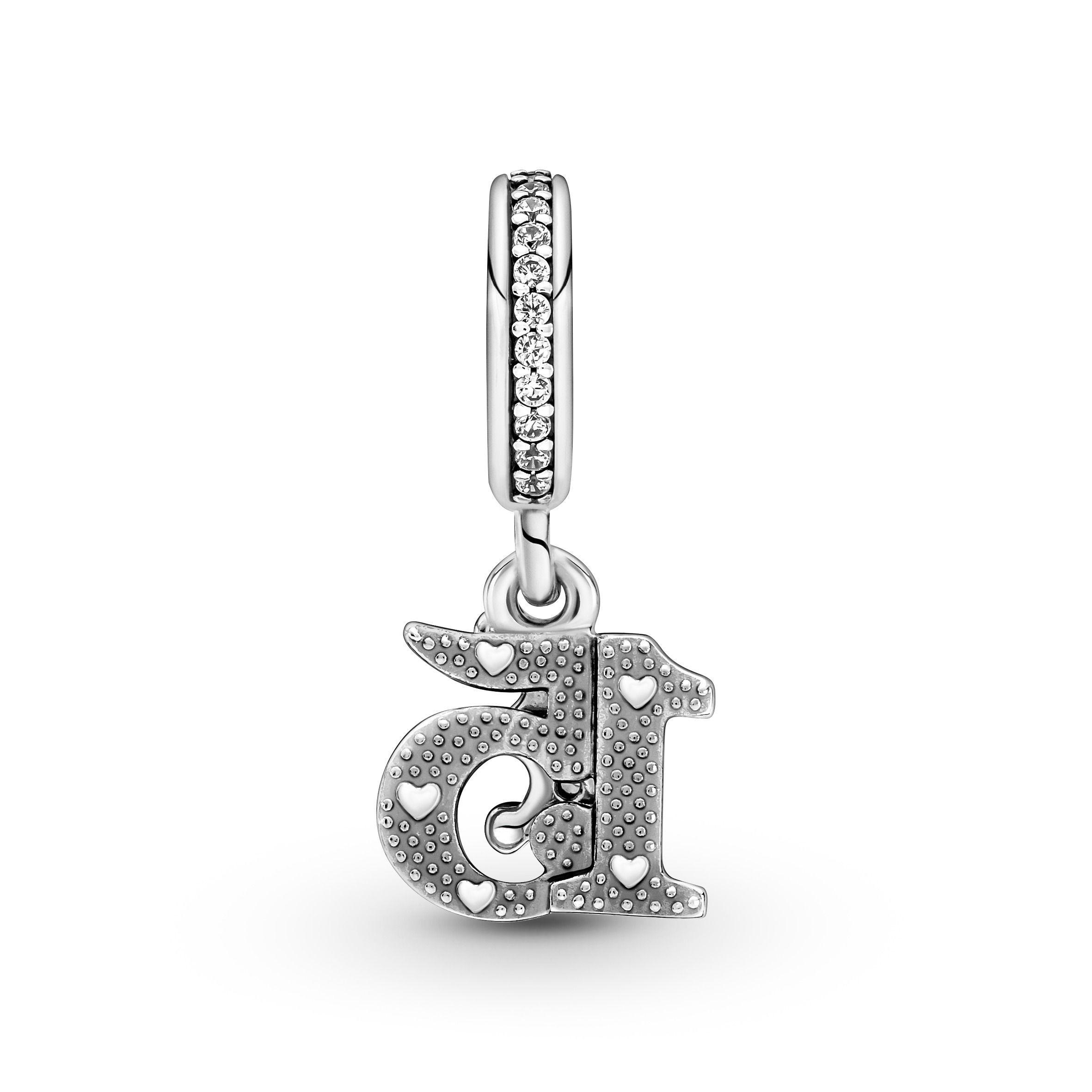 Charm Colgante 15° Cumpleaños Zirconia cúbica Talla única-1