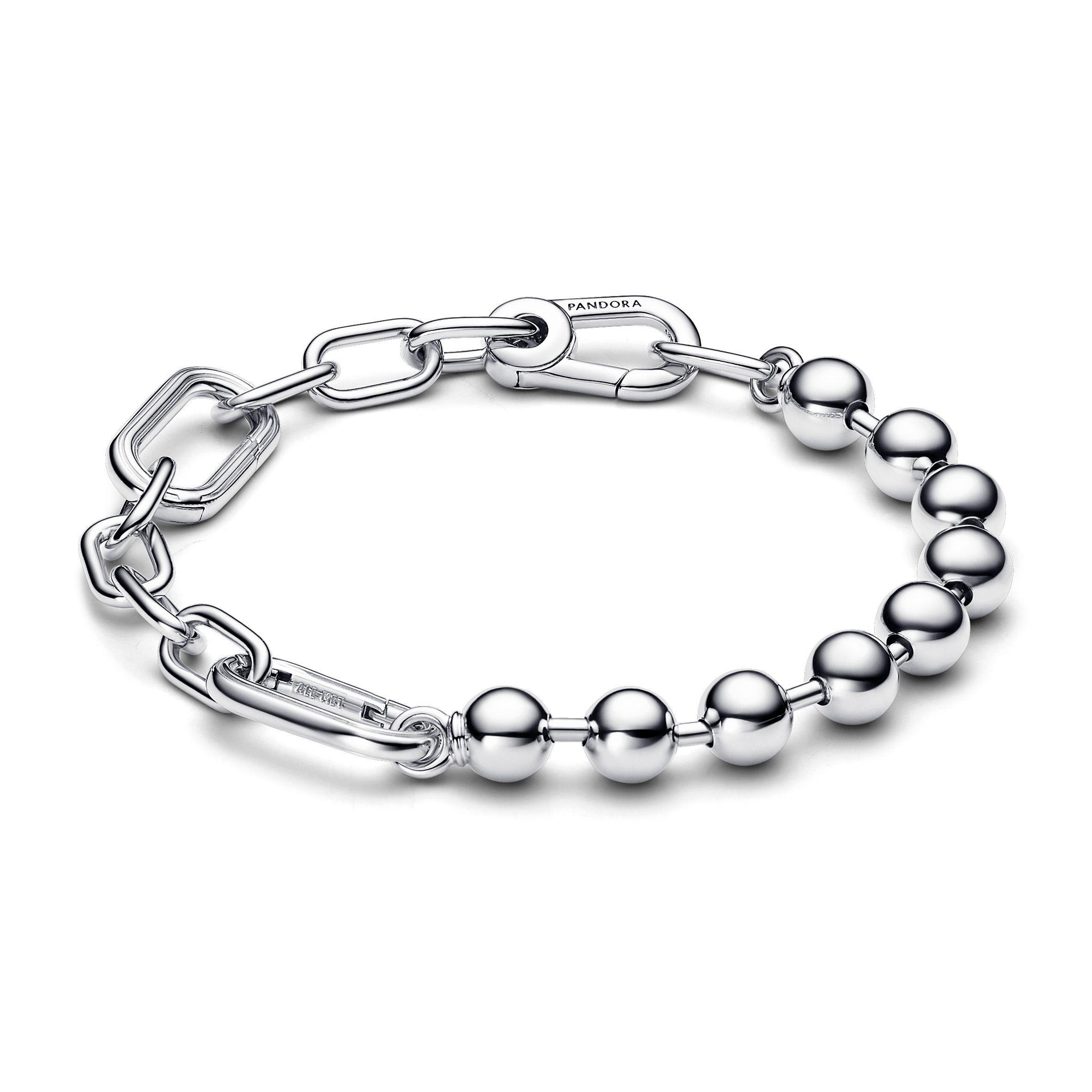 Brazalete de Eslabones Link y Cuentas Metálicas Pandora ME-0