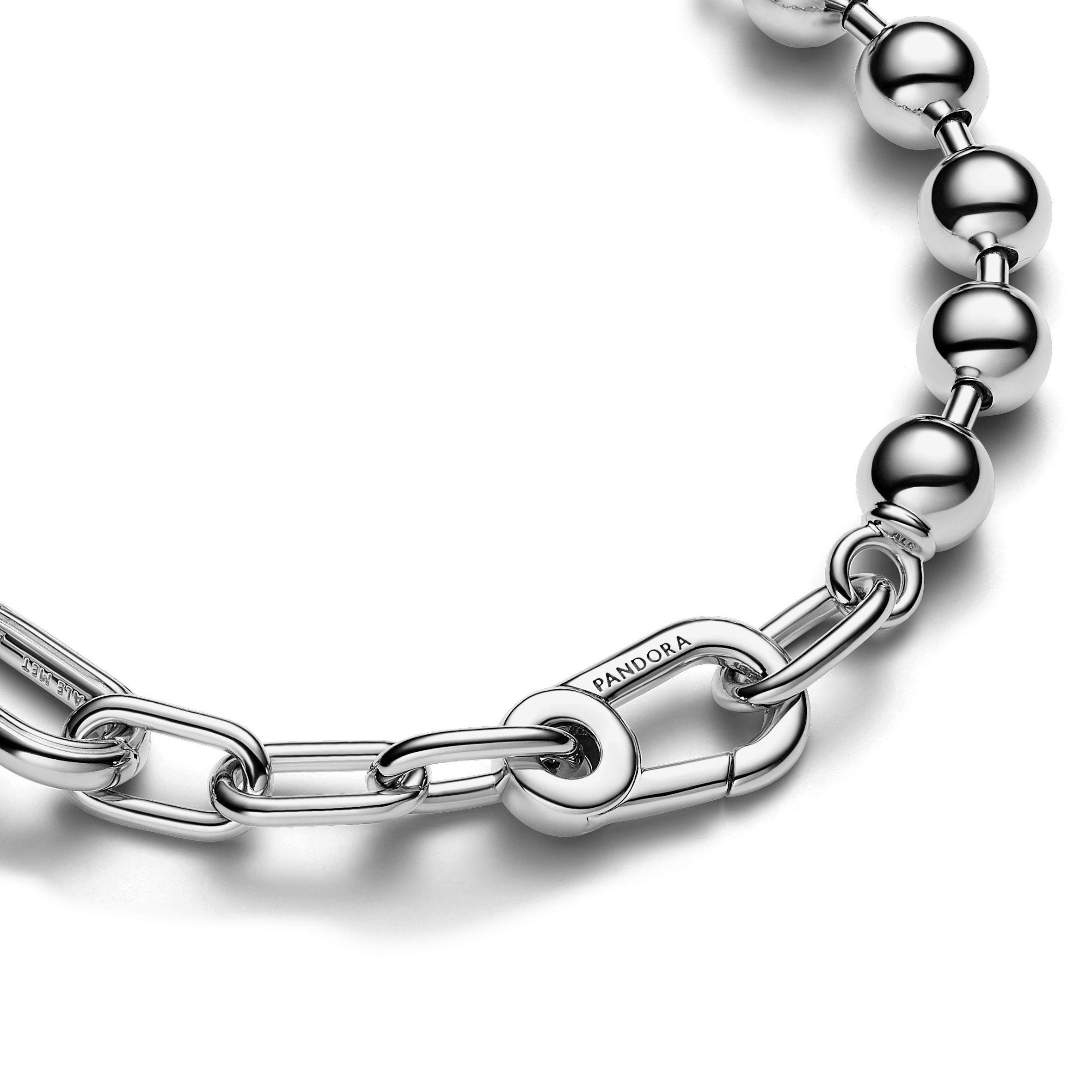 Brazalete de Eslabones Link y Cuentas Metálicas Pandora ME-1
