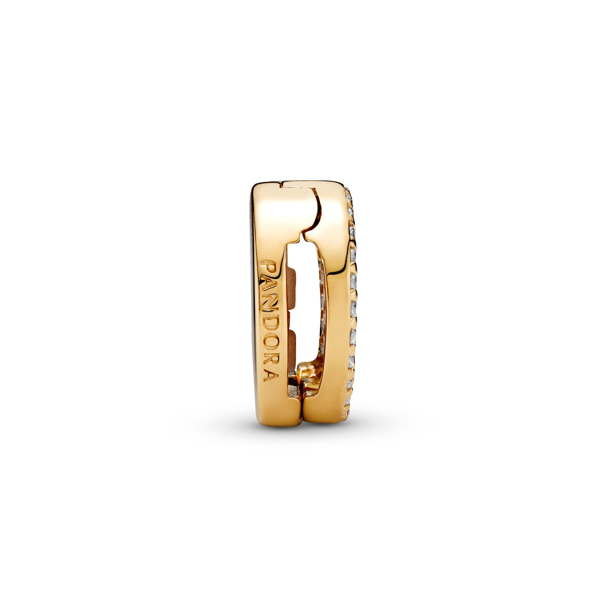 Charm Sujetador Redondo Recubrimiento Oro14K Reflexions-1