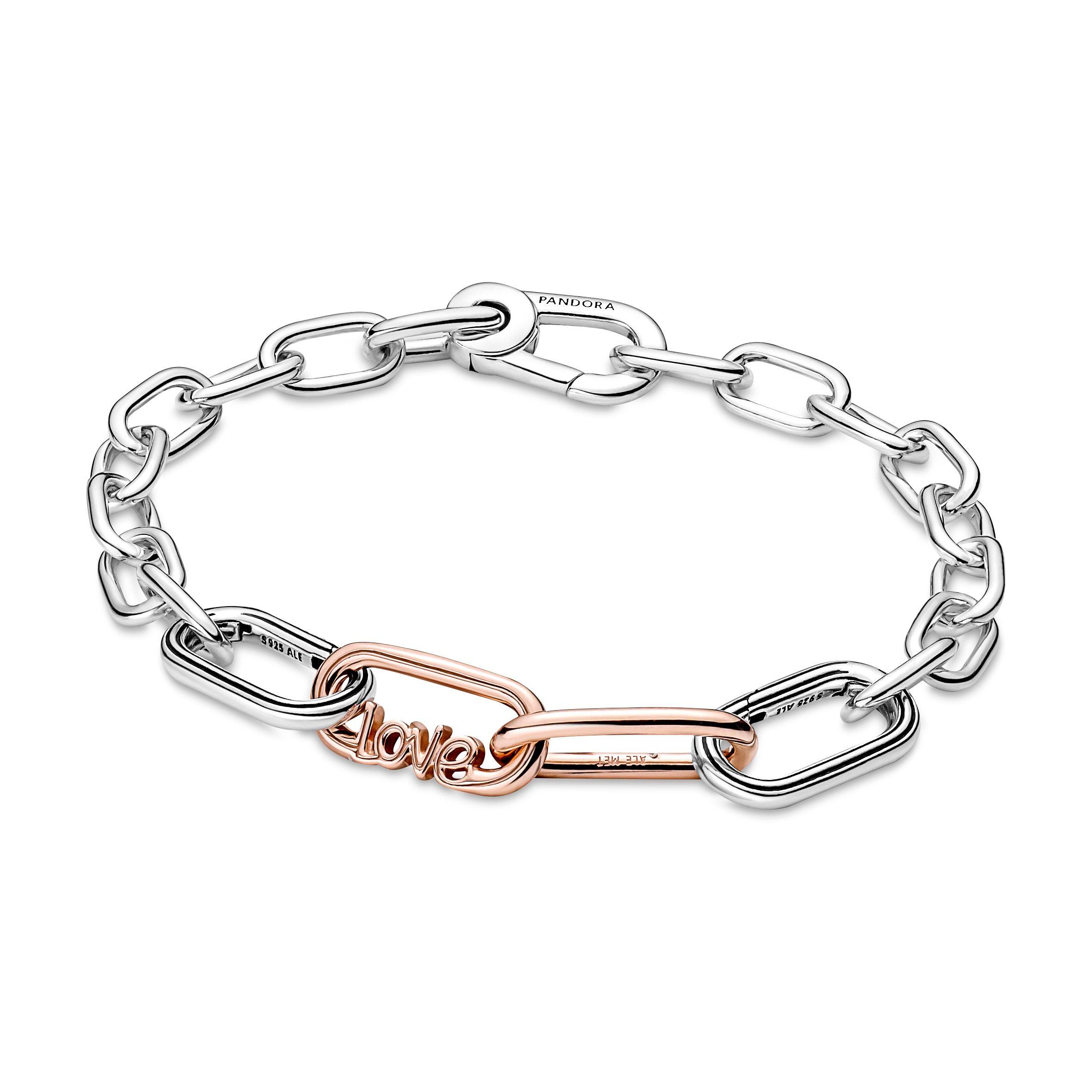 Charm Palabra Amor Recubrimiento en Oro Rosa14K Pandora Me-1