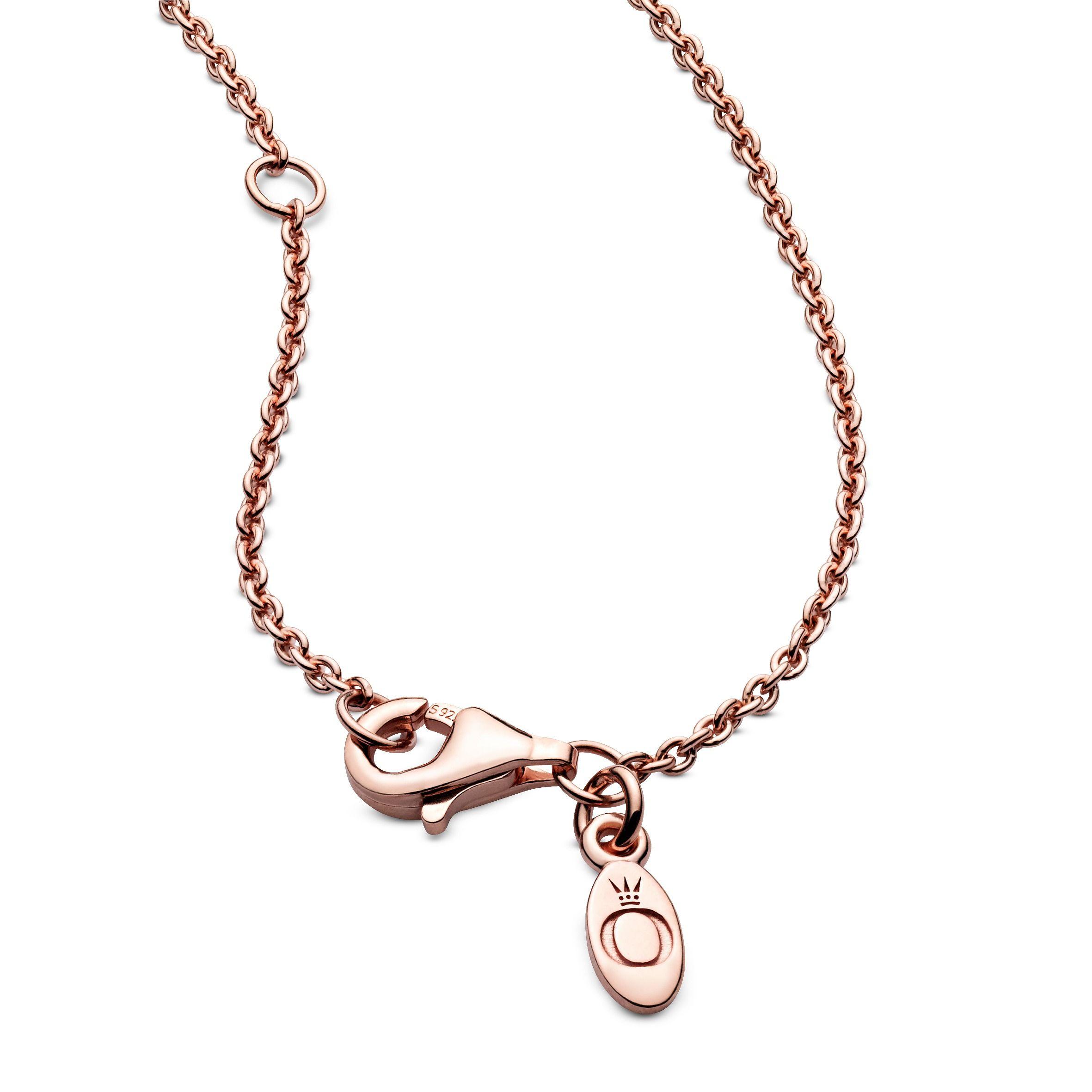 Collar Cadena Clásica Recubrimiento en Oro Rosa-2