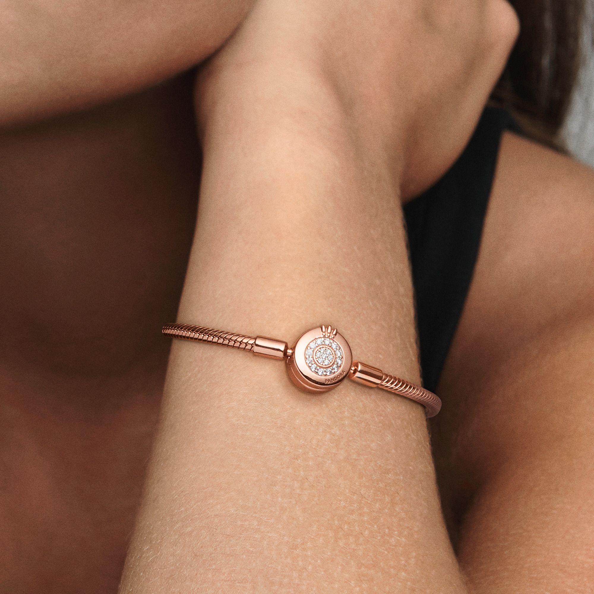 Brazalete en Rose Momentos Brillante Corona O-2