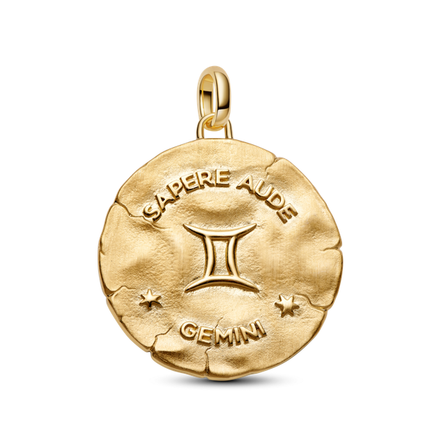 Charm Medallón Grande Signo Zodical Géminis-1