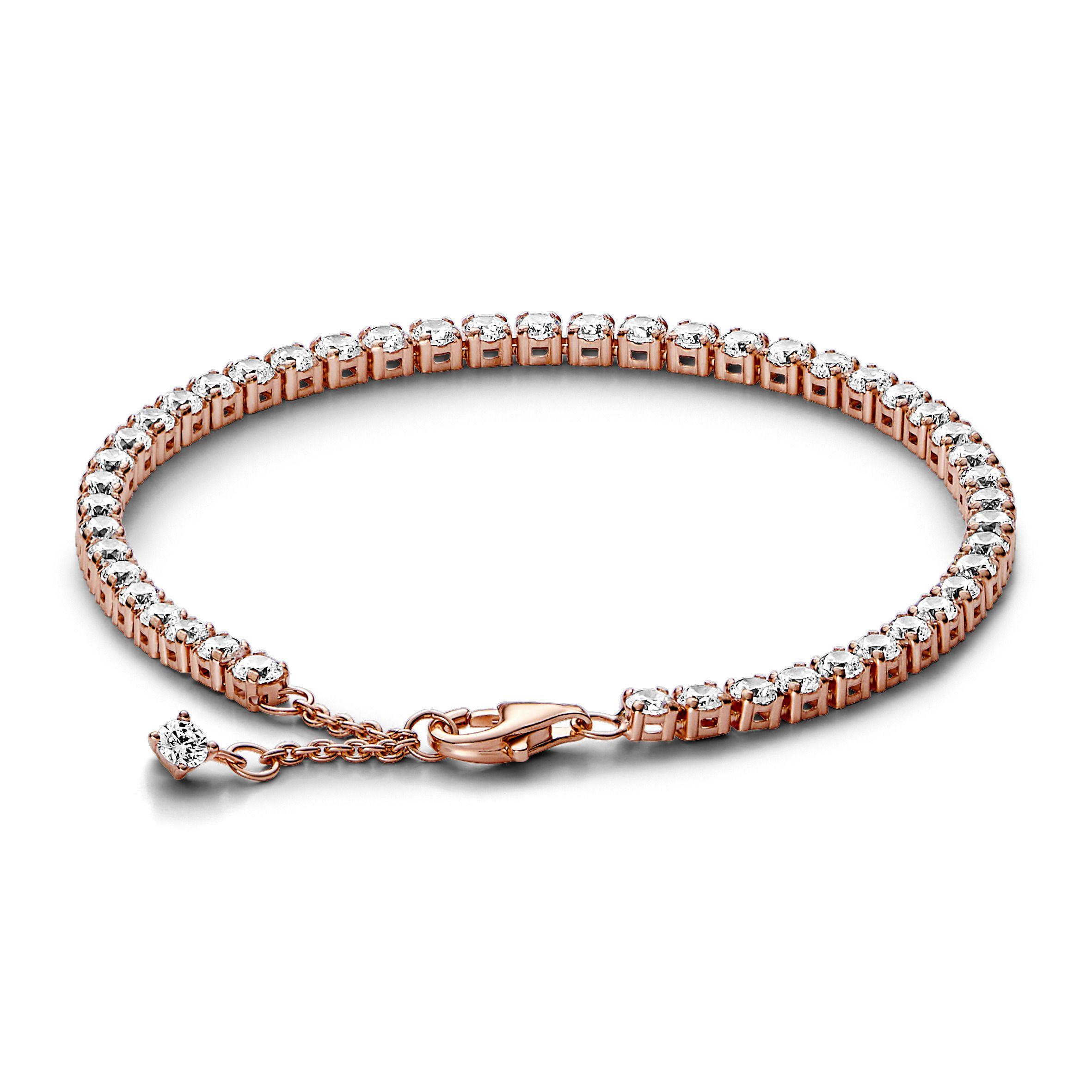 Brazalete en Rose Tenis Brillante-0
