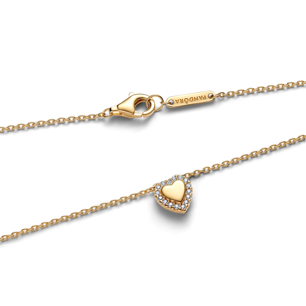 Collar Collier Corazón Grabable con Aro-2