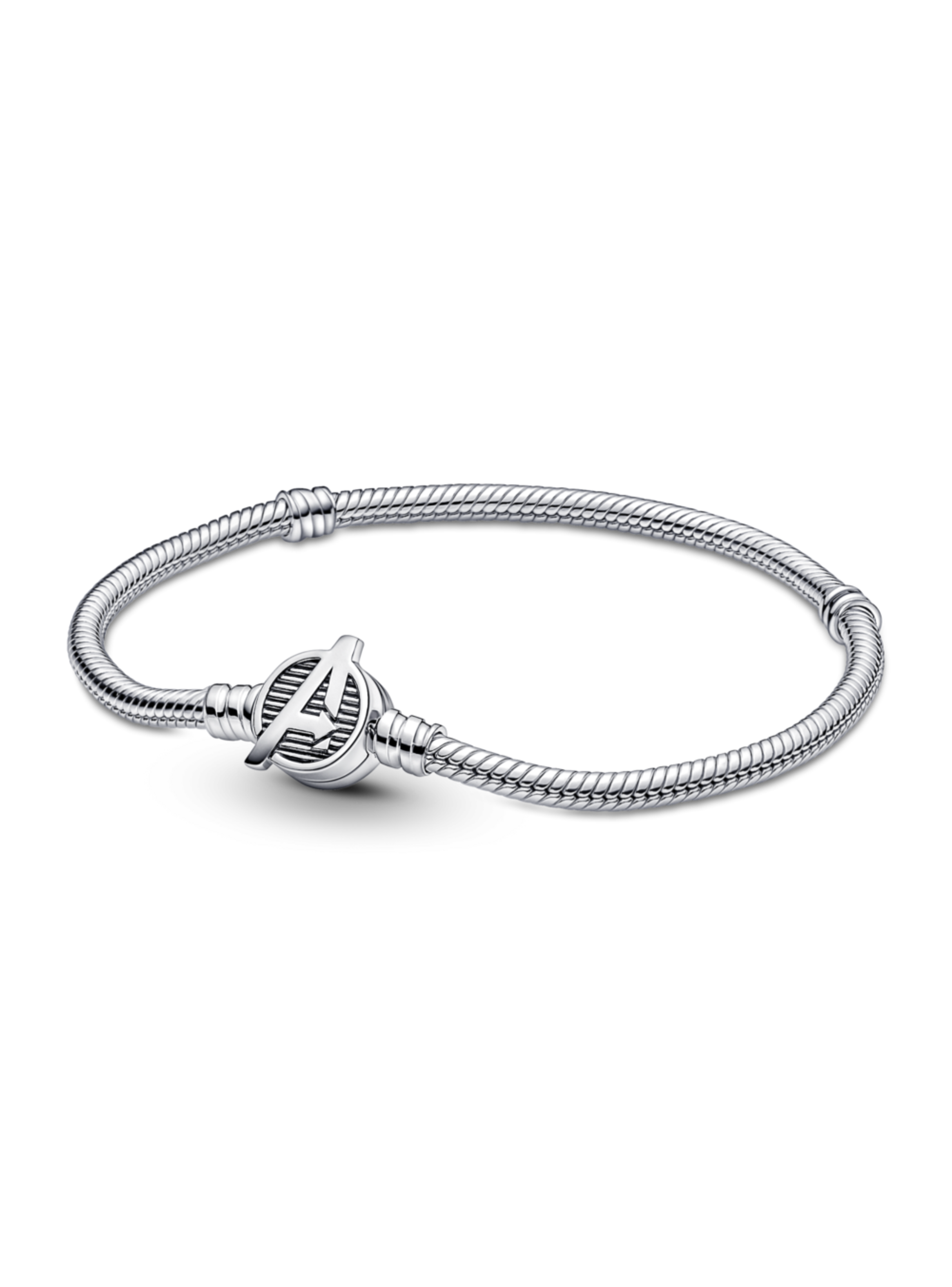 Brazalete en Plata Momentos Cierre Logo de Los Vengadores-0