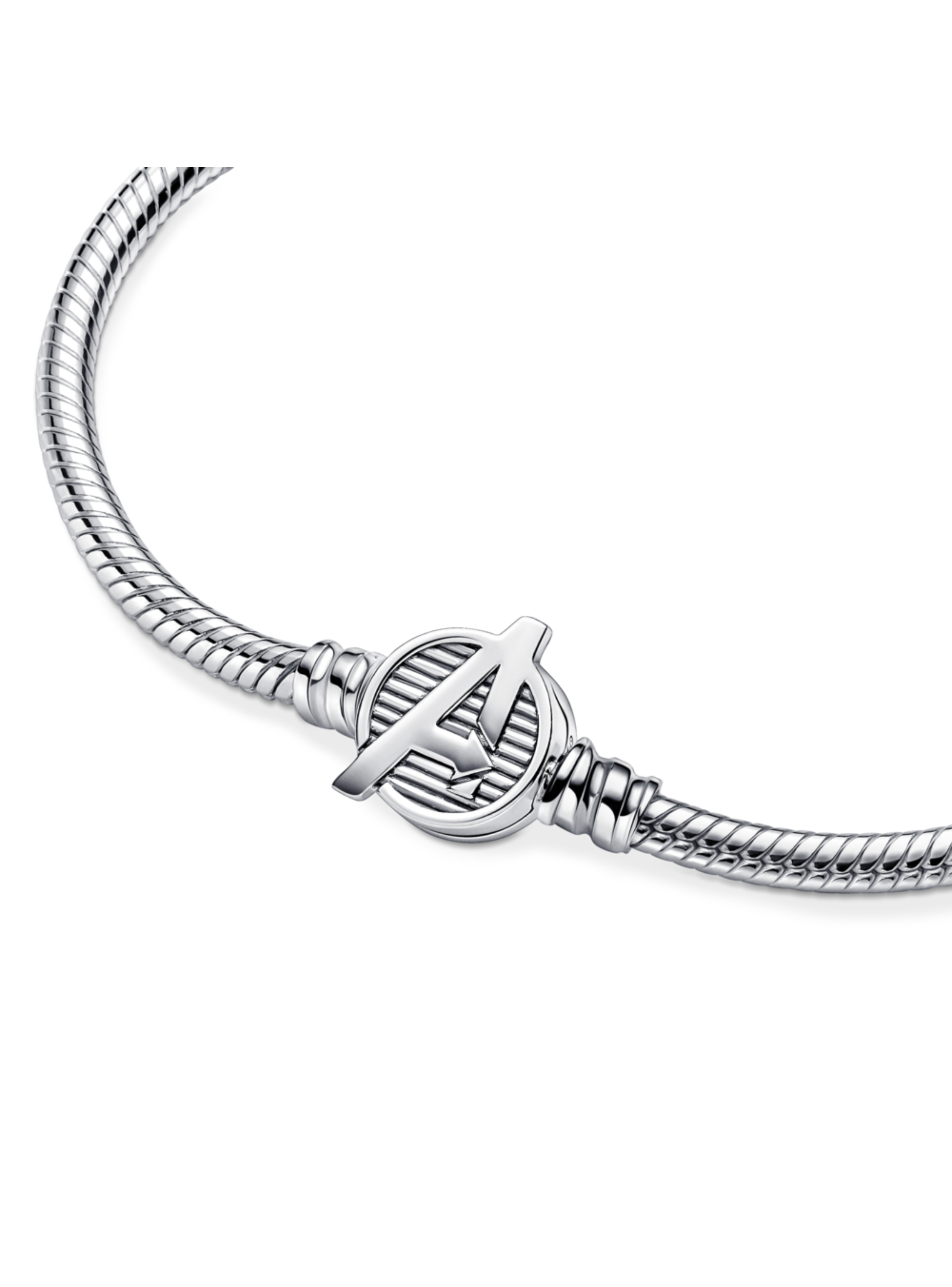 Brazalete en Plata Momentos Cierre Logo de Los Vengadores-1