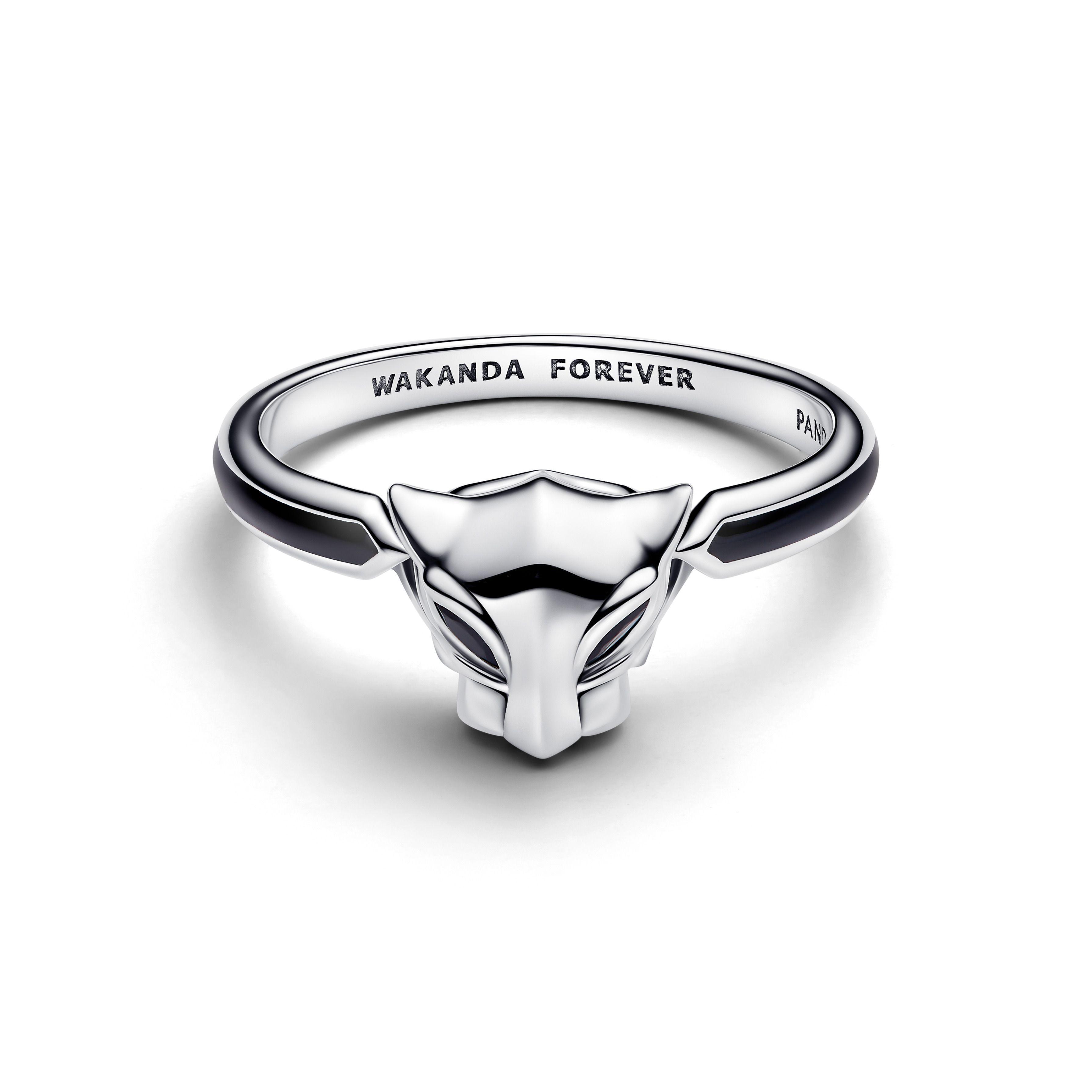 Anillo en Plata Pantera Negra Marvel -0