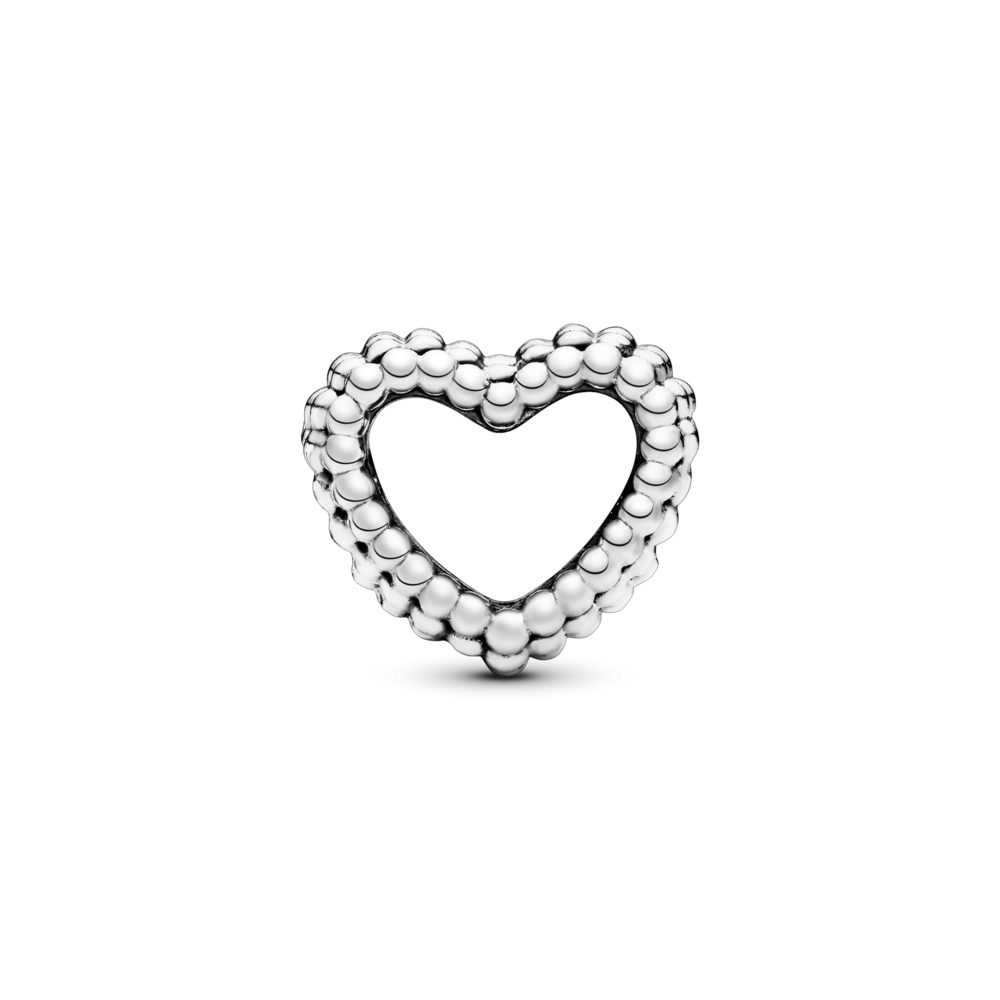 Gift Set Pulsera con Dije en Plata Corazon con Cuentas y en Cafe para Llevar Esmalte Rosado-1