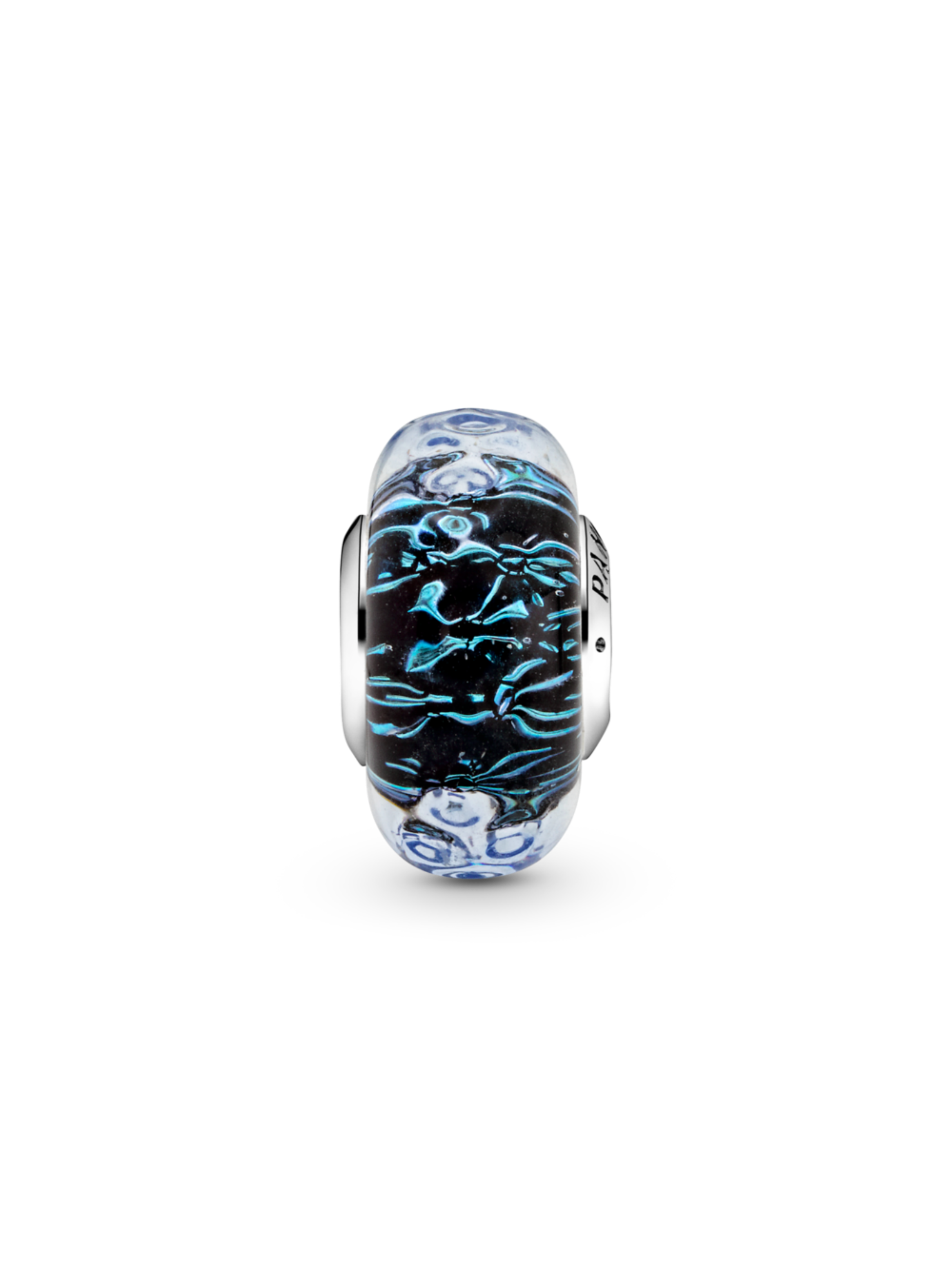 Gift Set Pulsera en Plata con Dije de Pasaporte en Plata y Murano Azul-2