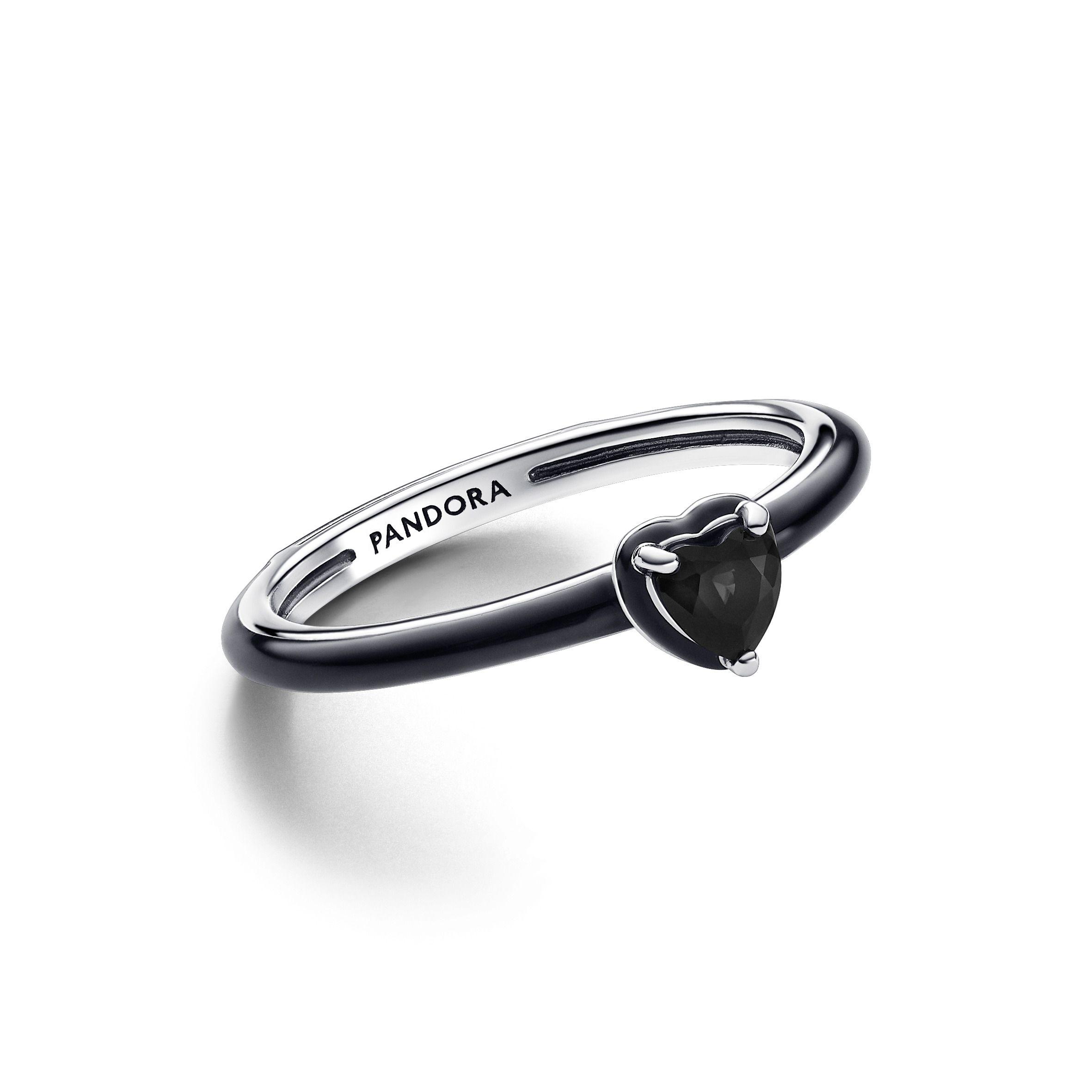 Anillo Pandora ME Corazón Chakra Negro-0