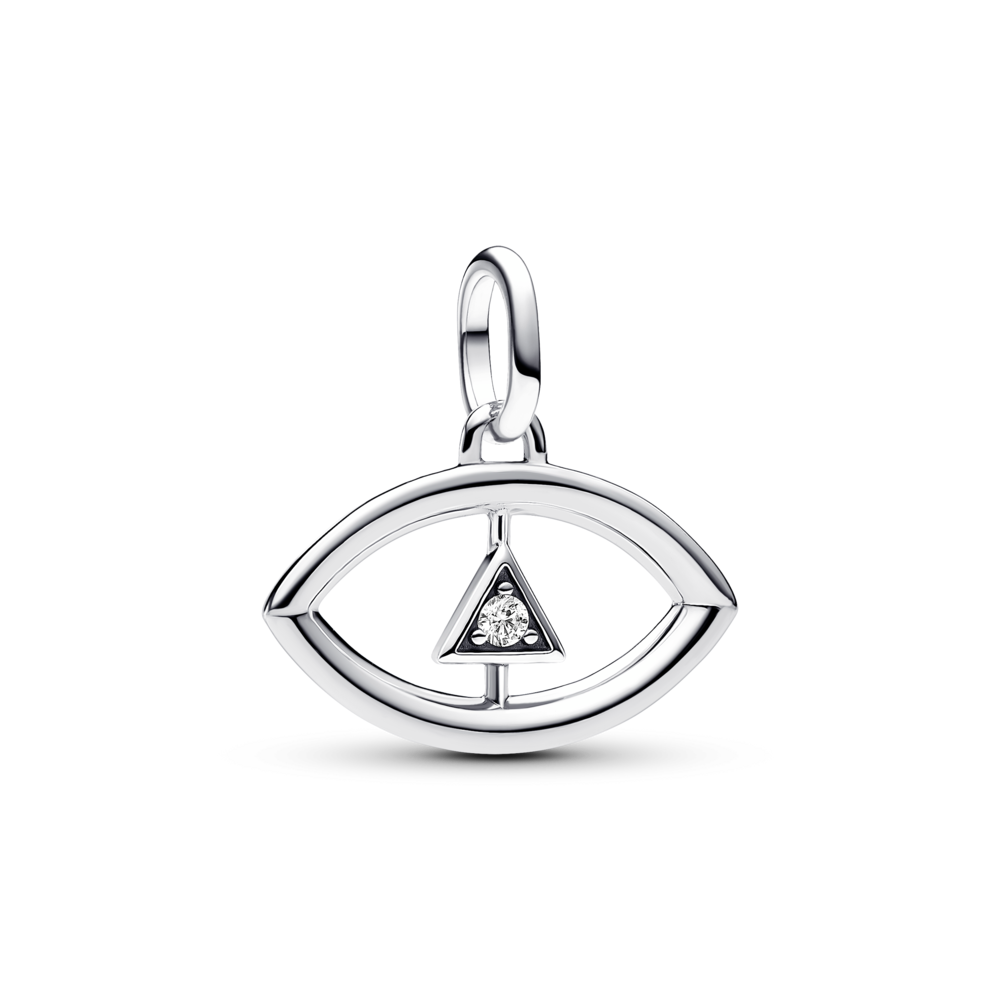 Charm en Plata Medallon Ojo Malvado Circoia Cubica Clara-0