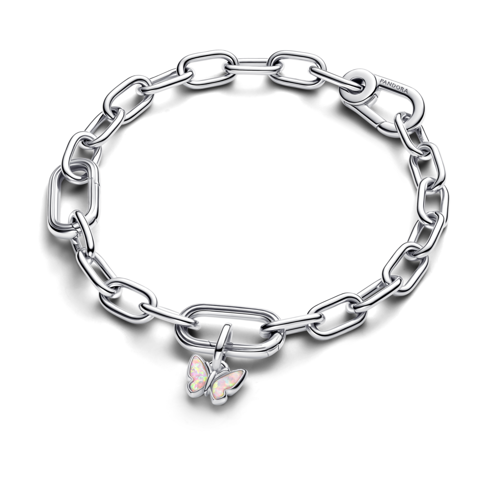 Mini Charm Colgante Mariposa Rosa-2