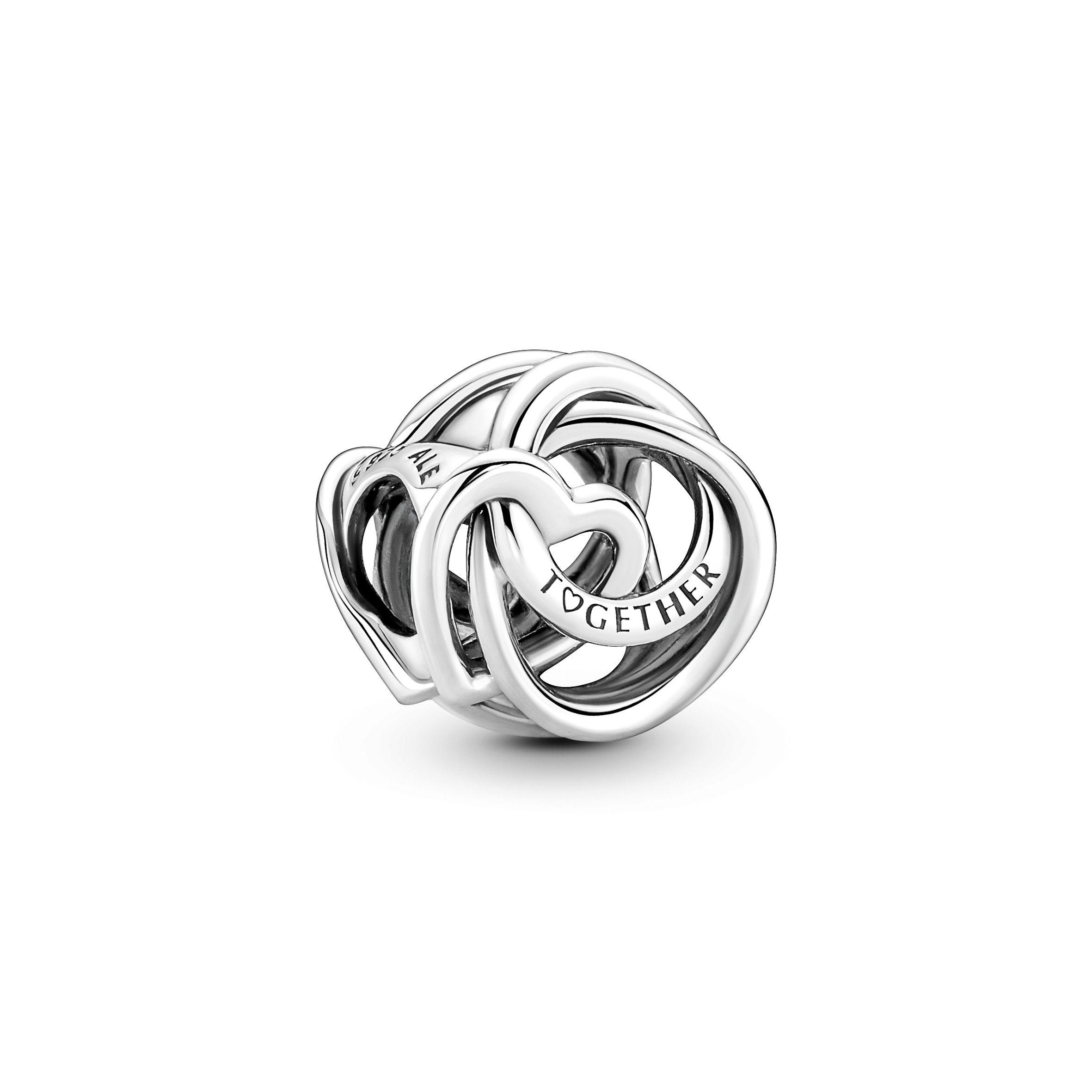 Charm en Plata Familia Siempre Rodeada de corazón-0