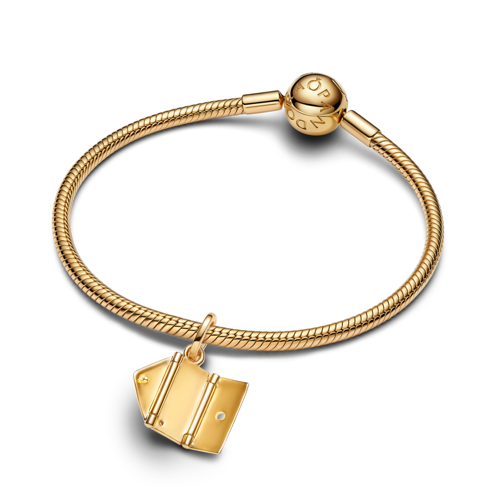 Charm Colgante de Carta y Sobre Se Pueden Abrir y Grabar-2