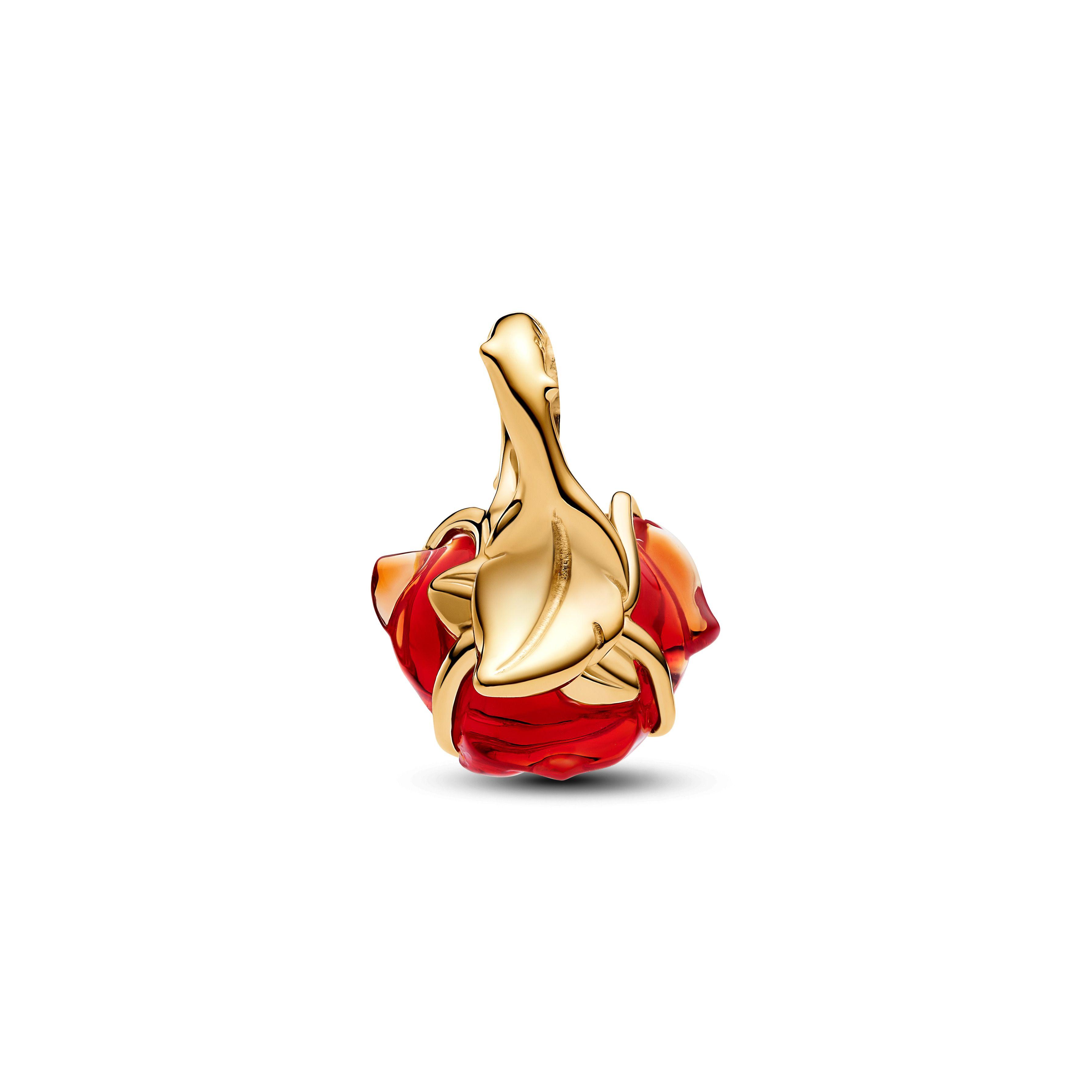 Charm Rosa Encantada De La Bella y La Bestia De Disney-1