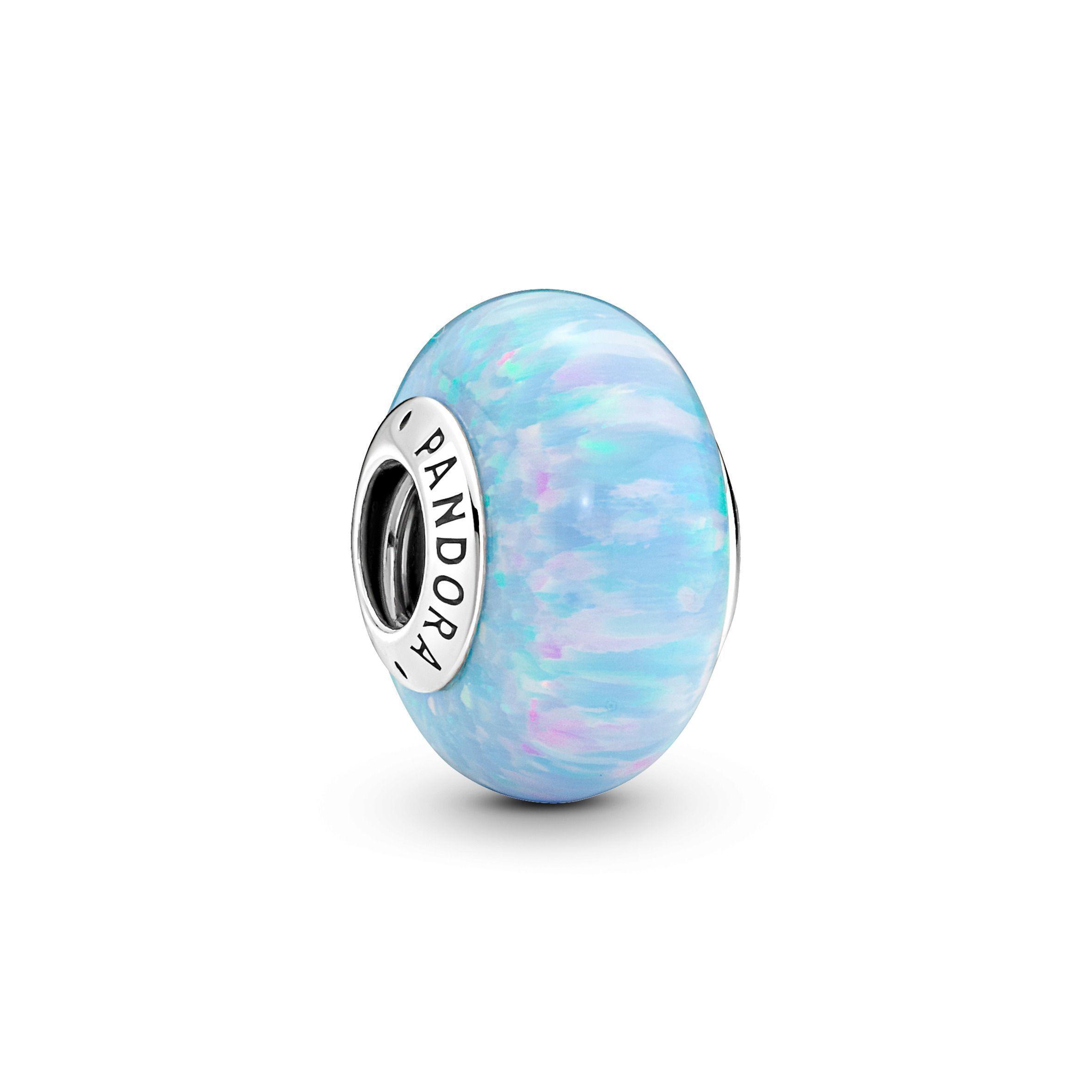 Gift set Pulsera con Dije Infinito y Murano Celeste-2