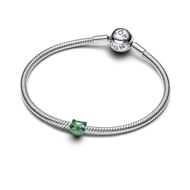Mini Charm Búho Verde-2