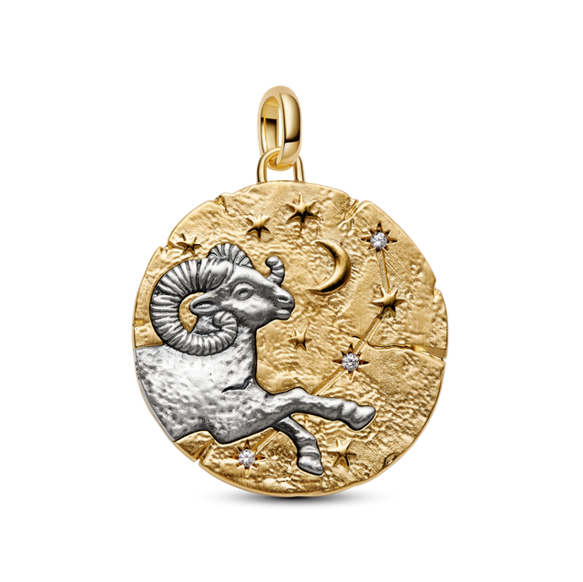 Charm Medallón Grande Signo Zodical Aries-0