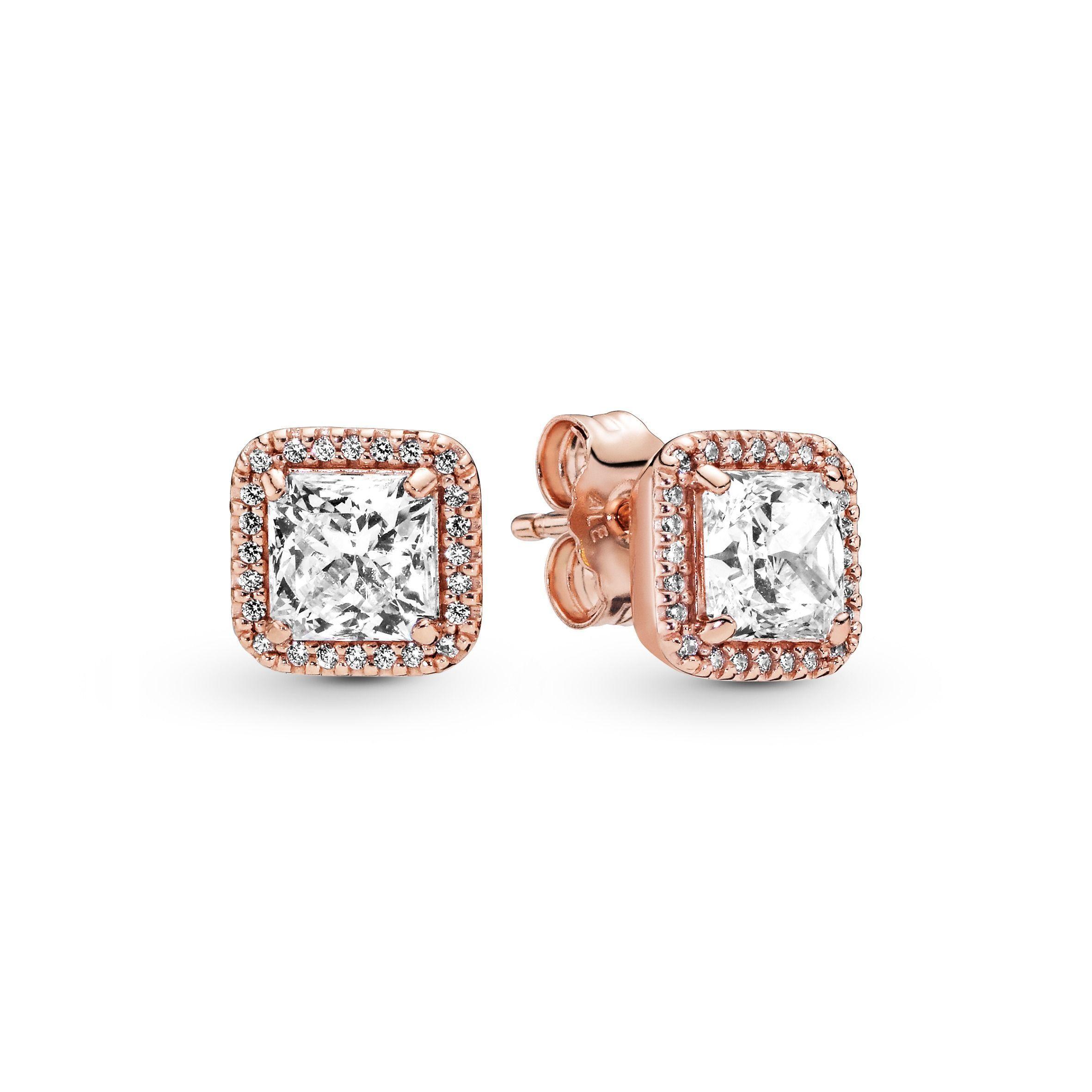Aretes Tuerca en Rose Elegancia Atemporal -0