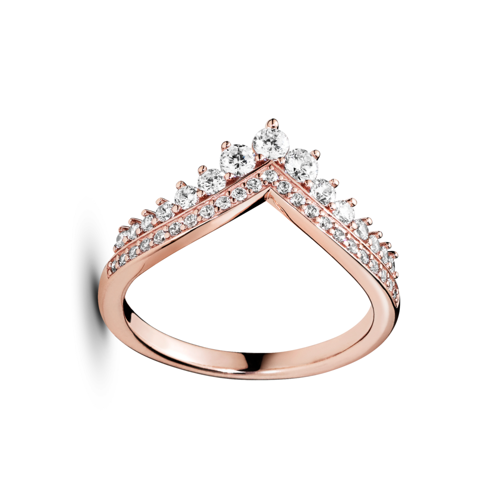 Anillo en Rose Espoleta Brillante Circonia Cúbica Clara-0