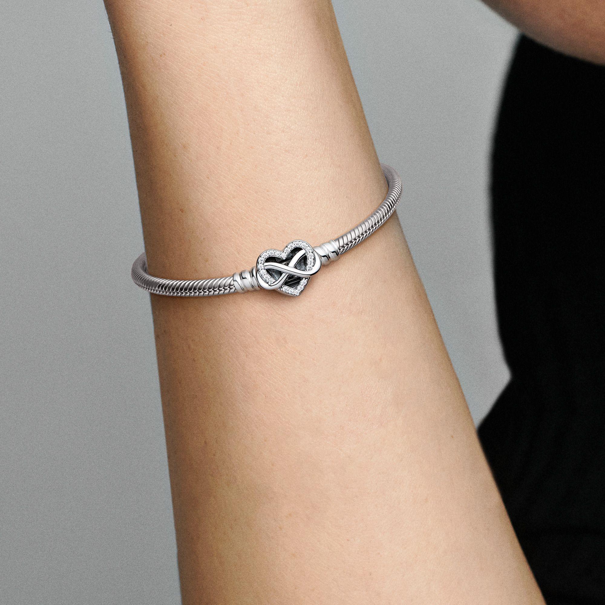 Brazalete Cadena Serpiente Broche Corazón Infinito -2