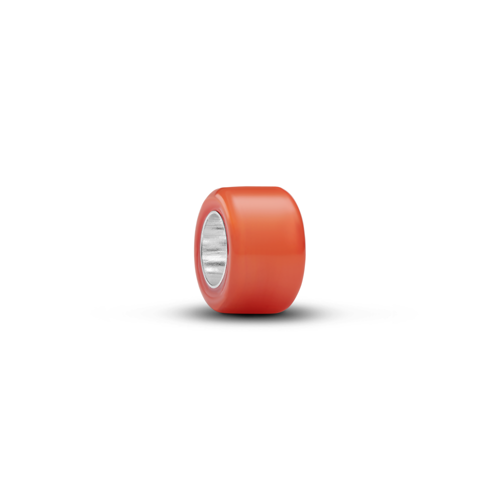 Mini Charm de Cristal Murano Naranja-0